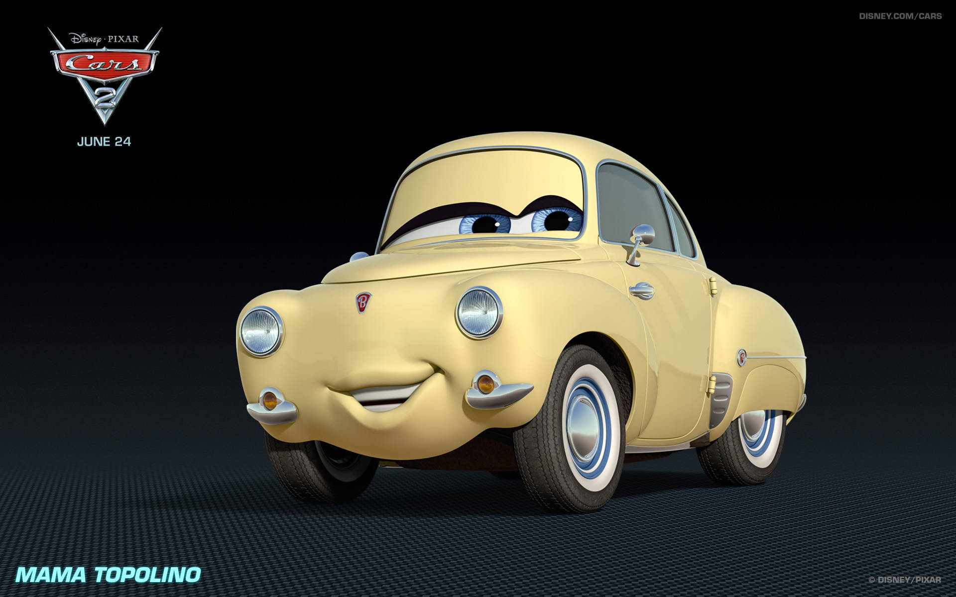 Nhân vật Mama Topolino trong Cars 2 của Disney Pixar Hình nền