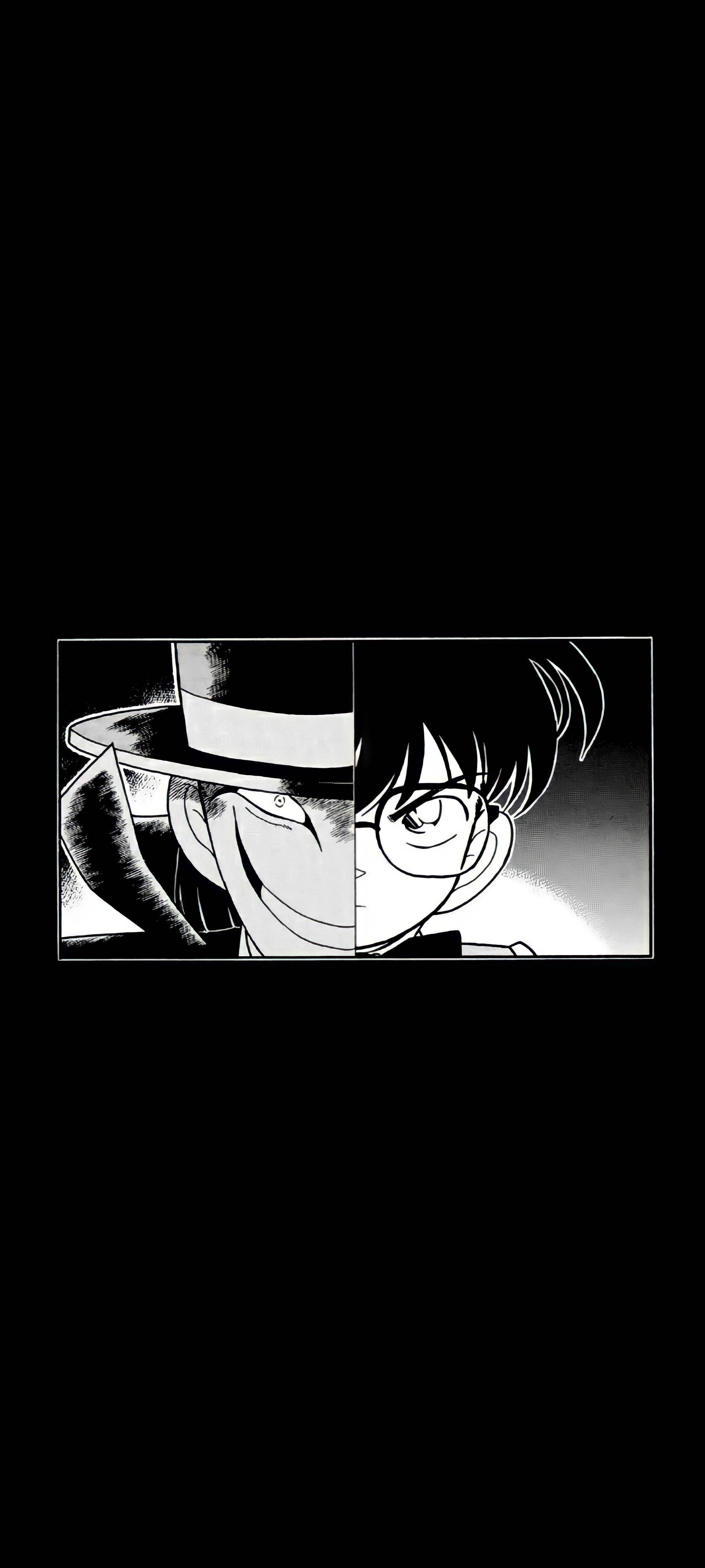 Nhân Vật Manga Đen Đầy Bí Ẩn Hình nền