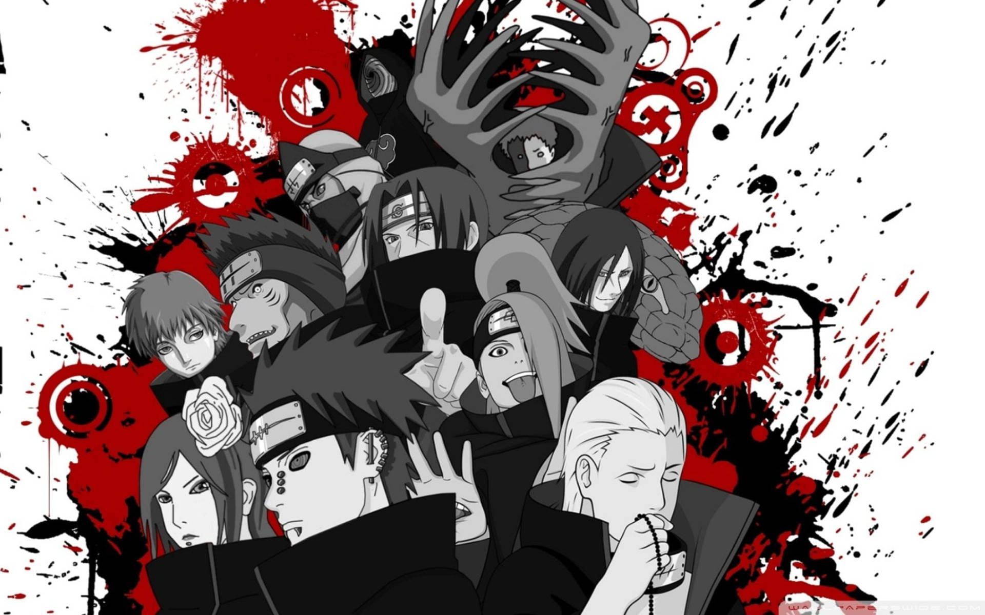 Nhân vật Naruto Akatsuki Xám Hình nền