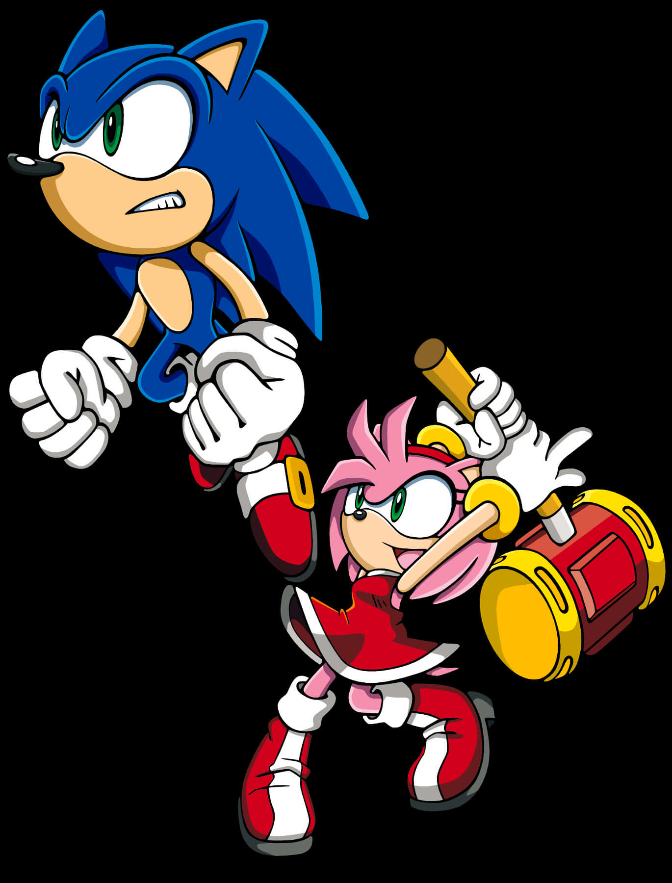 Nhân vật Sonic và Amy Rose Hình nền