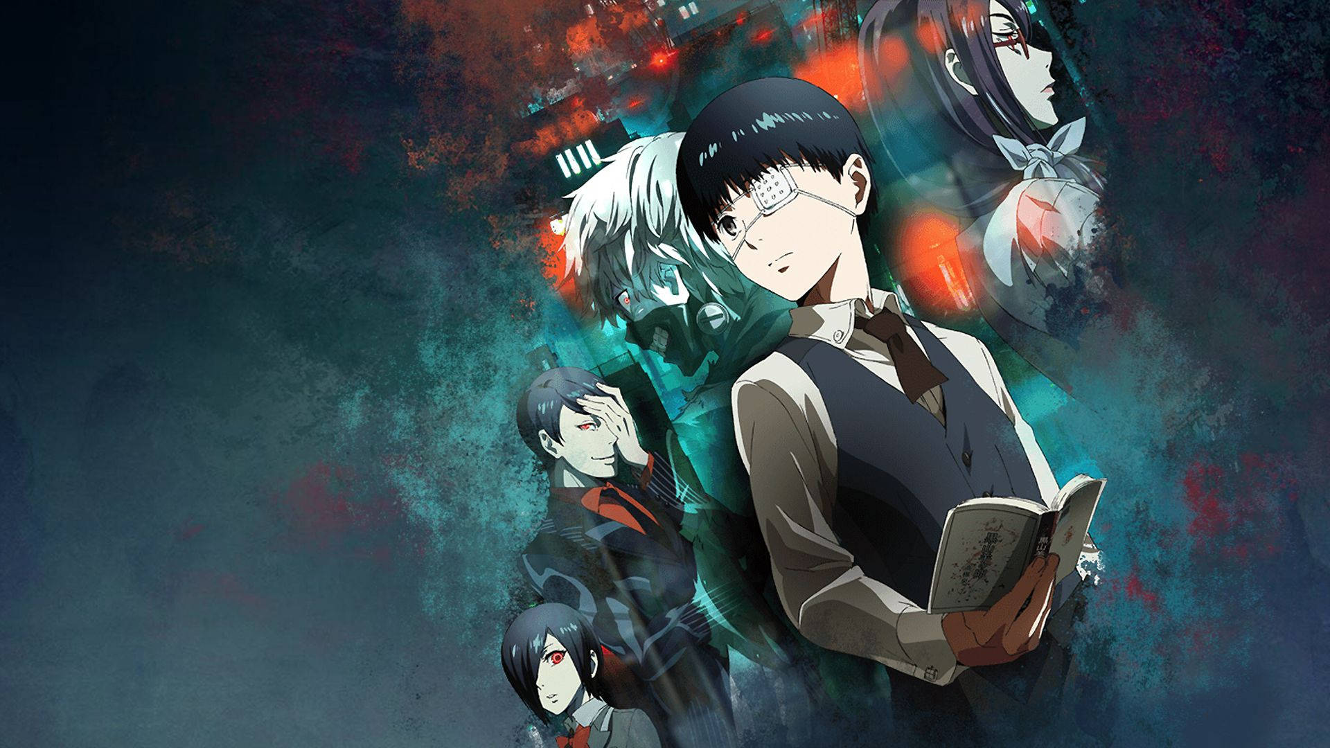 Nhân Vật Tokyo Ghoul Trong Đồng Phục Học Sinh Hình nền