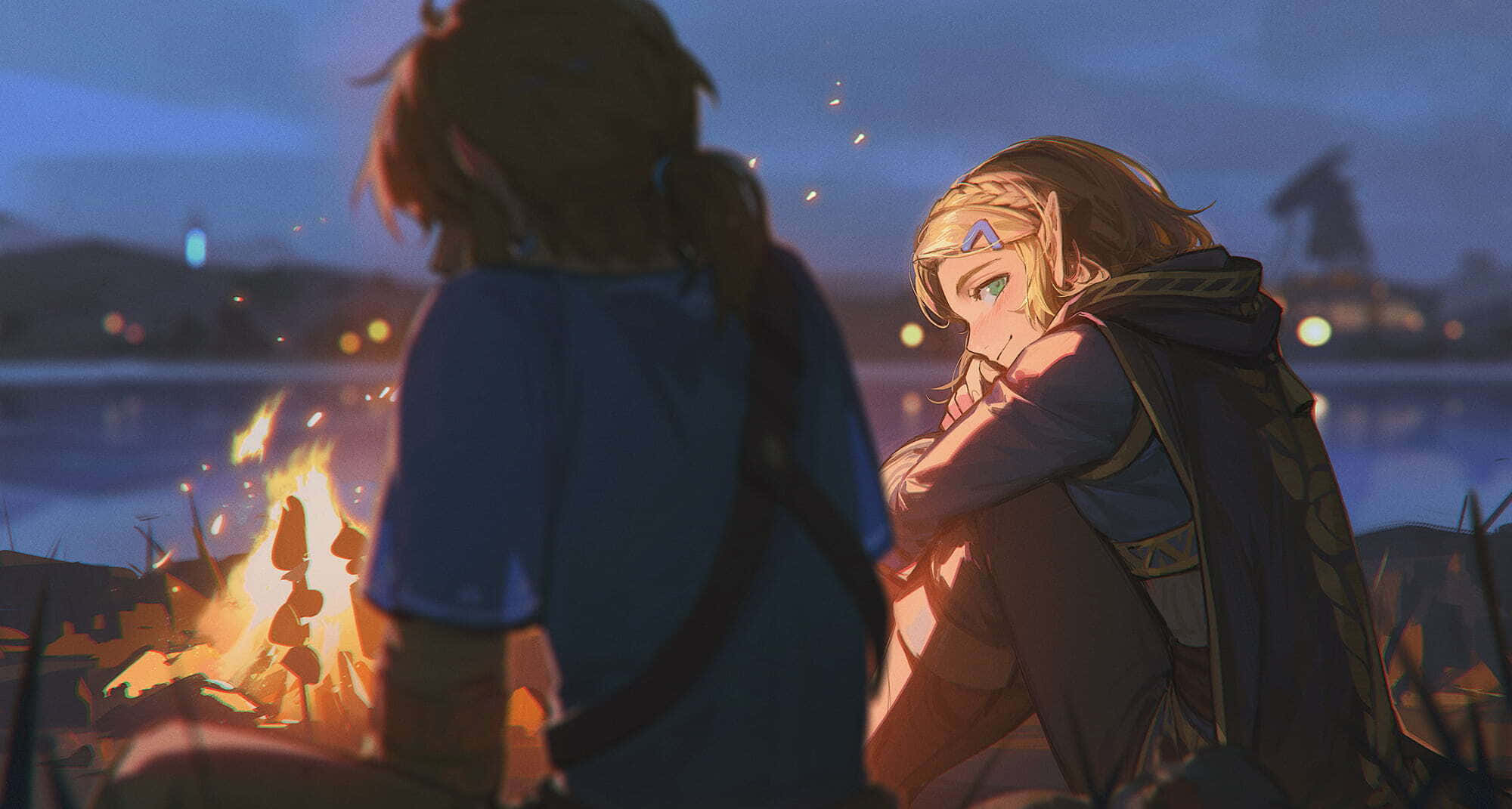 Nhảy vào cuộc phiêu lưu trong thế giới Zelda Hình nền