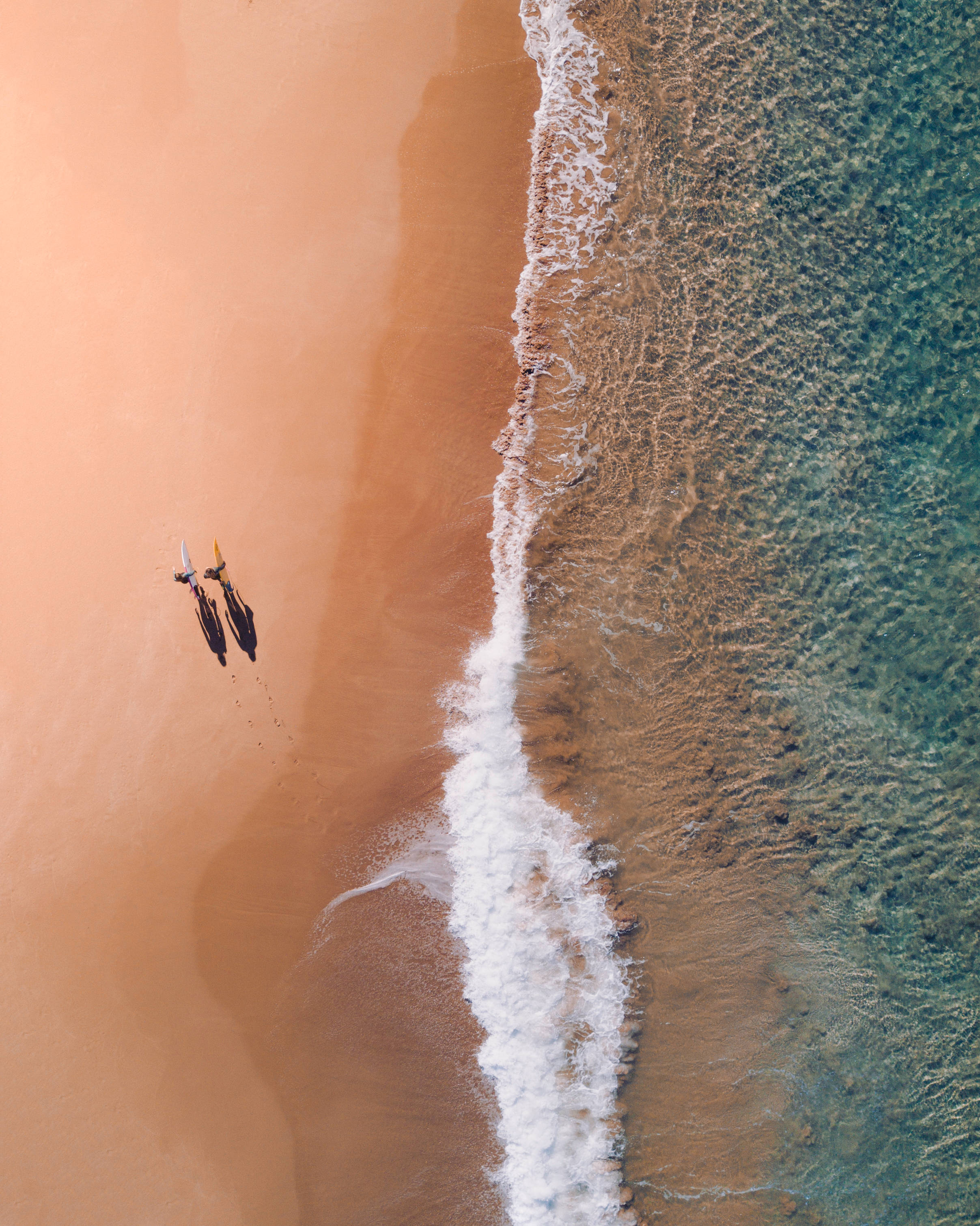 Nhìn từ trên cao Bãi biển Bondi Australia Hình nền