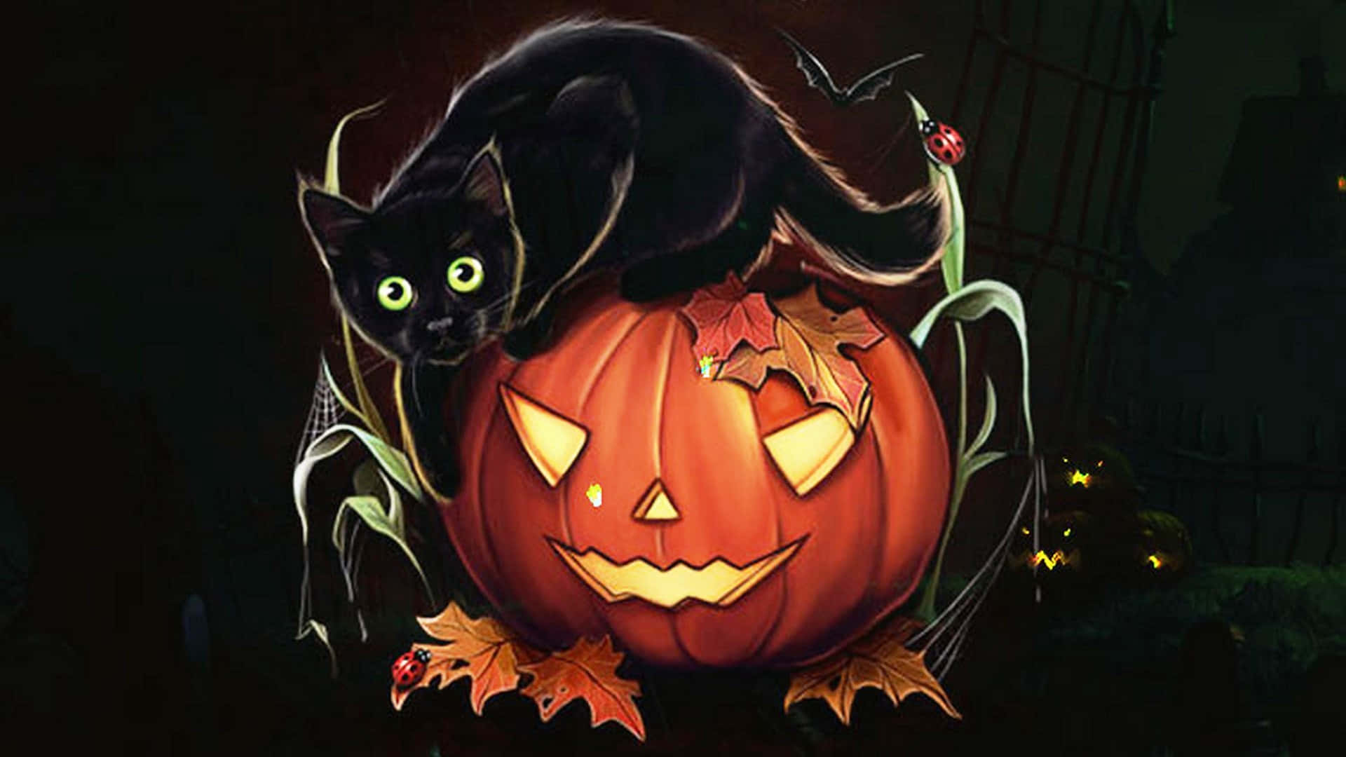 Nhìn xem Halloween có thể đáng yêu và đáng sợ đến mức nào! Hình nền