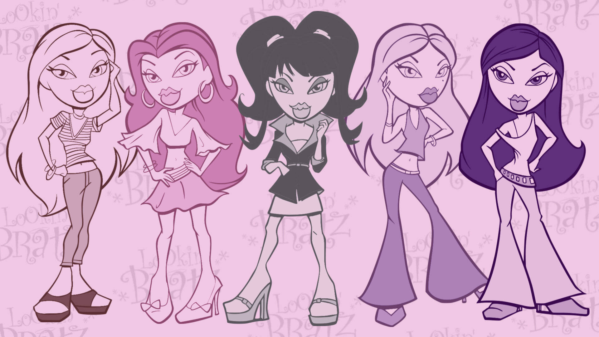 Nhóm Nhạc Bratz Phong Cách Thời Thượng Hình nền