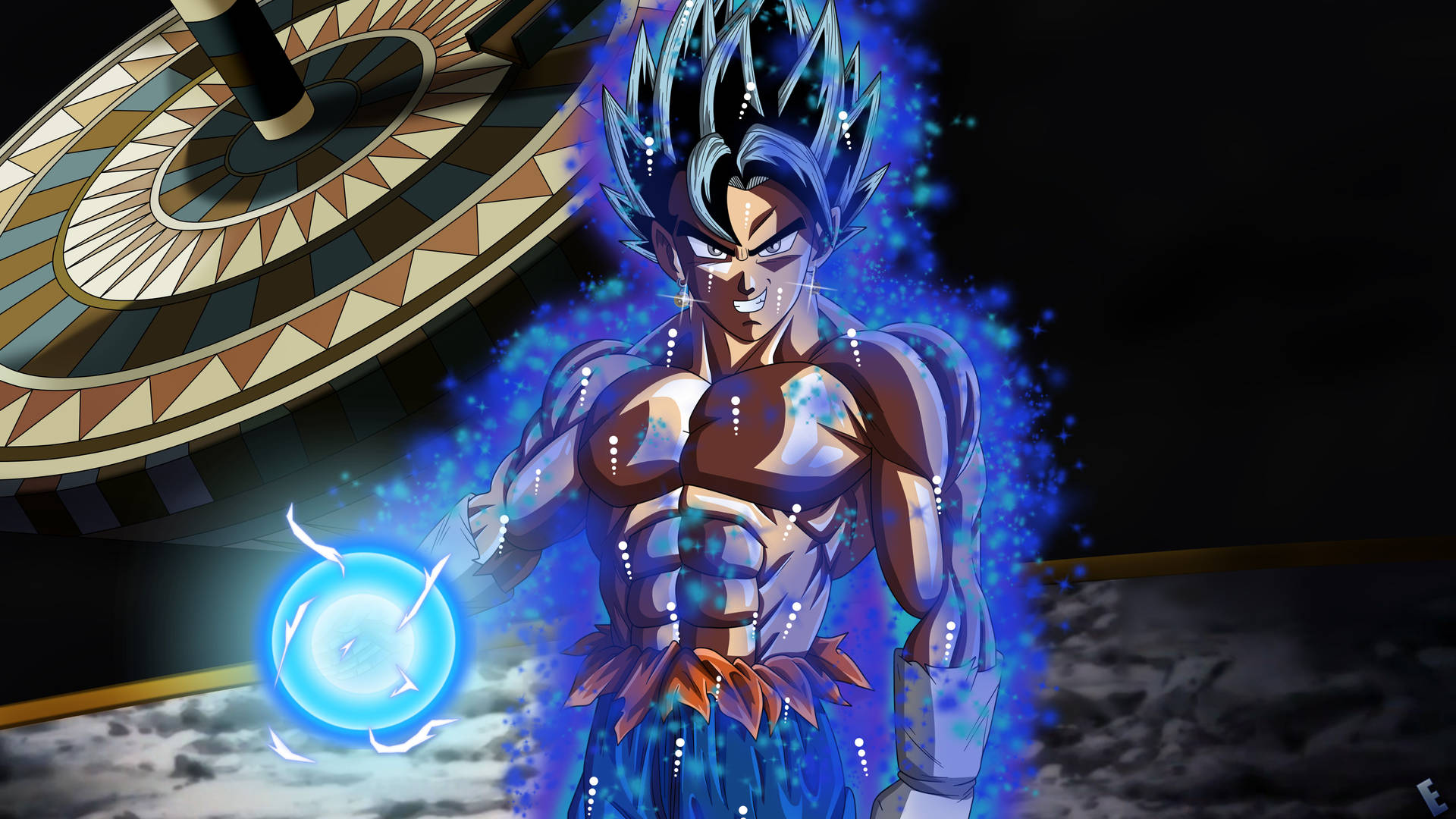 Dragon Ball San Goku với tóc xanh super broly và nhân vật anime siêu saiyan.