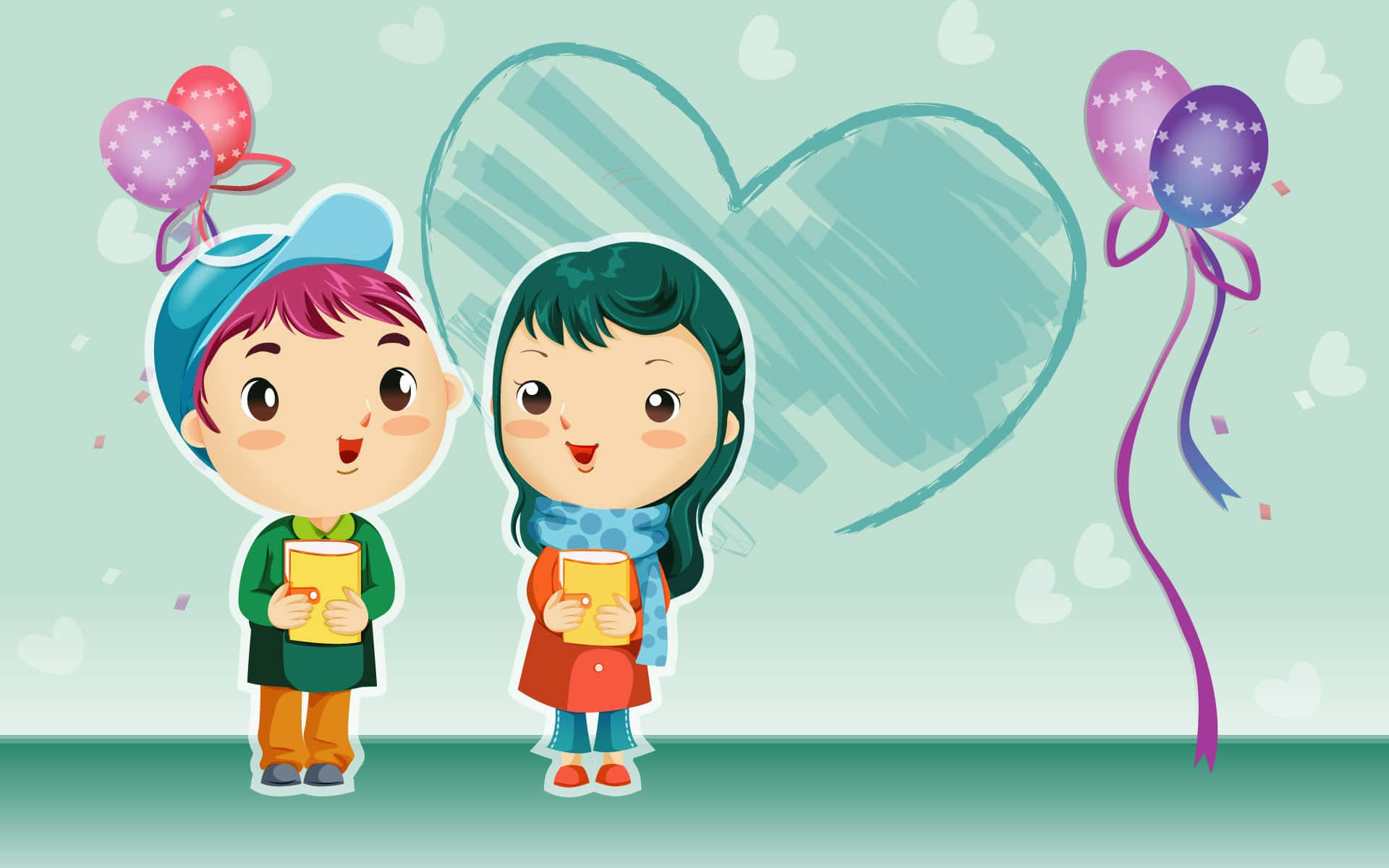 Những Chú Cáo Ngộ Nghĩnh Đáng Yêu Trong Khu Rừng Đầy Màu Sắc Hình nền