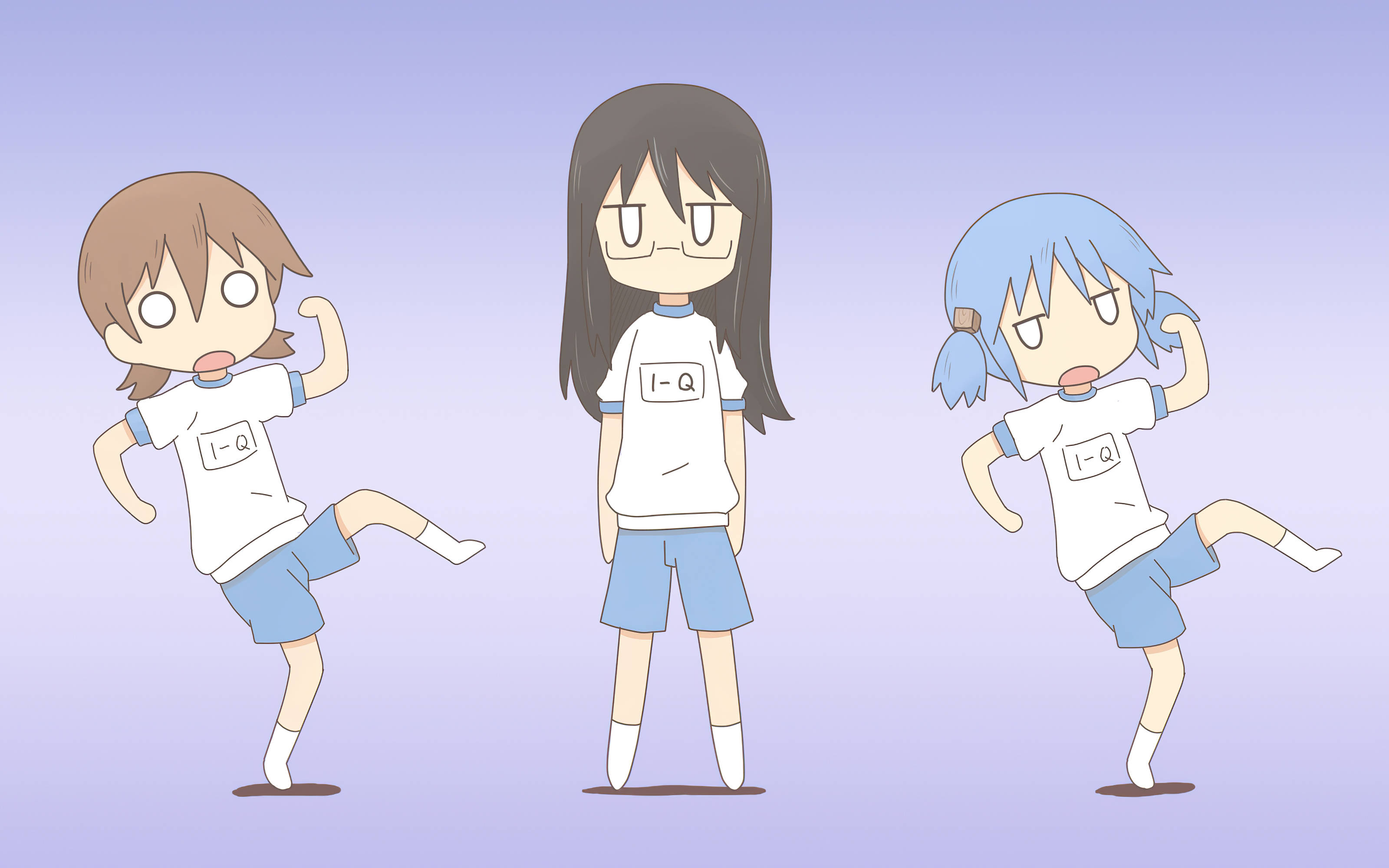 Nichijou Yuuko, Mai và Mio hài hước Hình nền