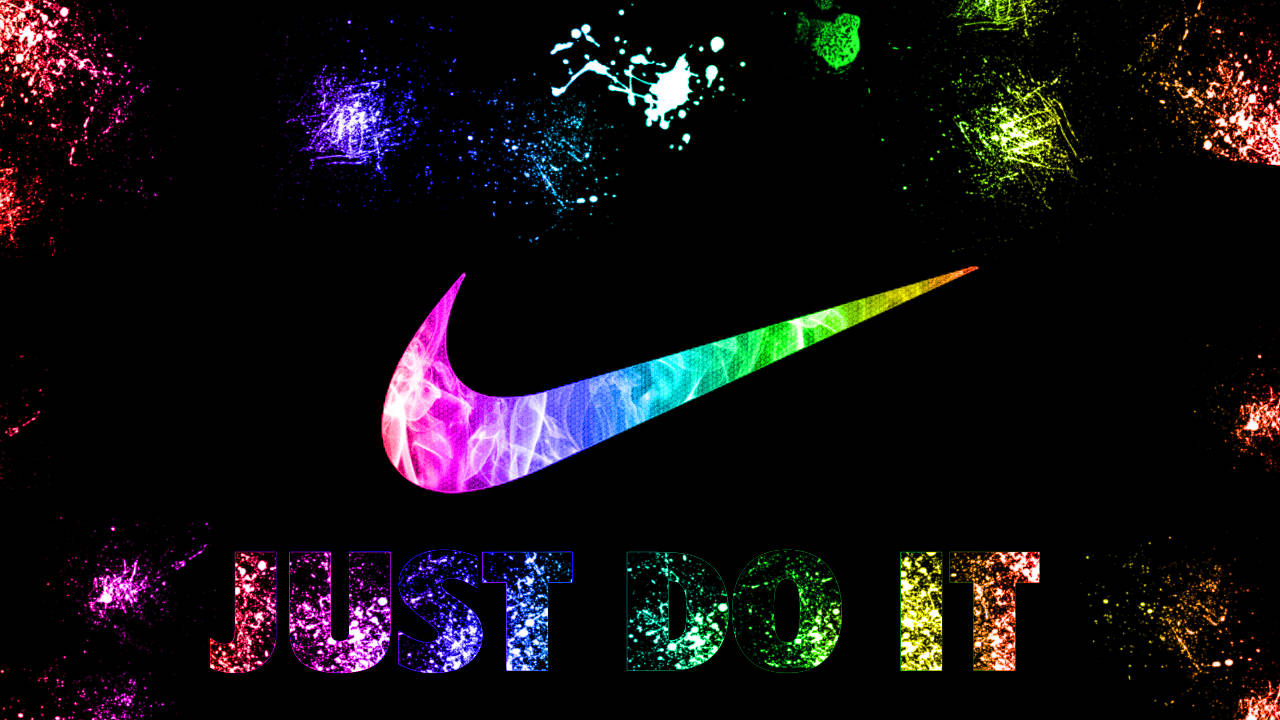 Nike Cầu Vồng Khói Đẹp Mắt Hình nền