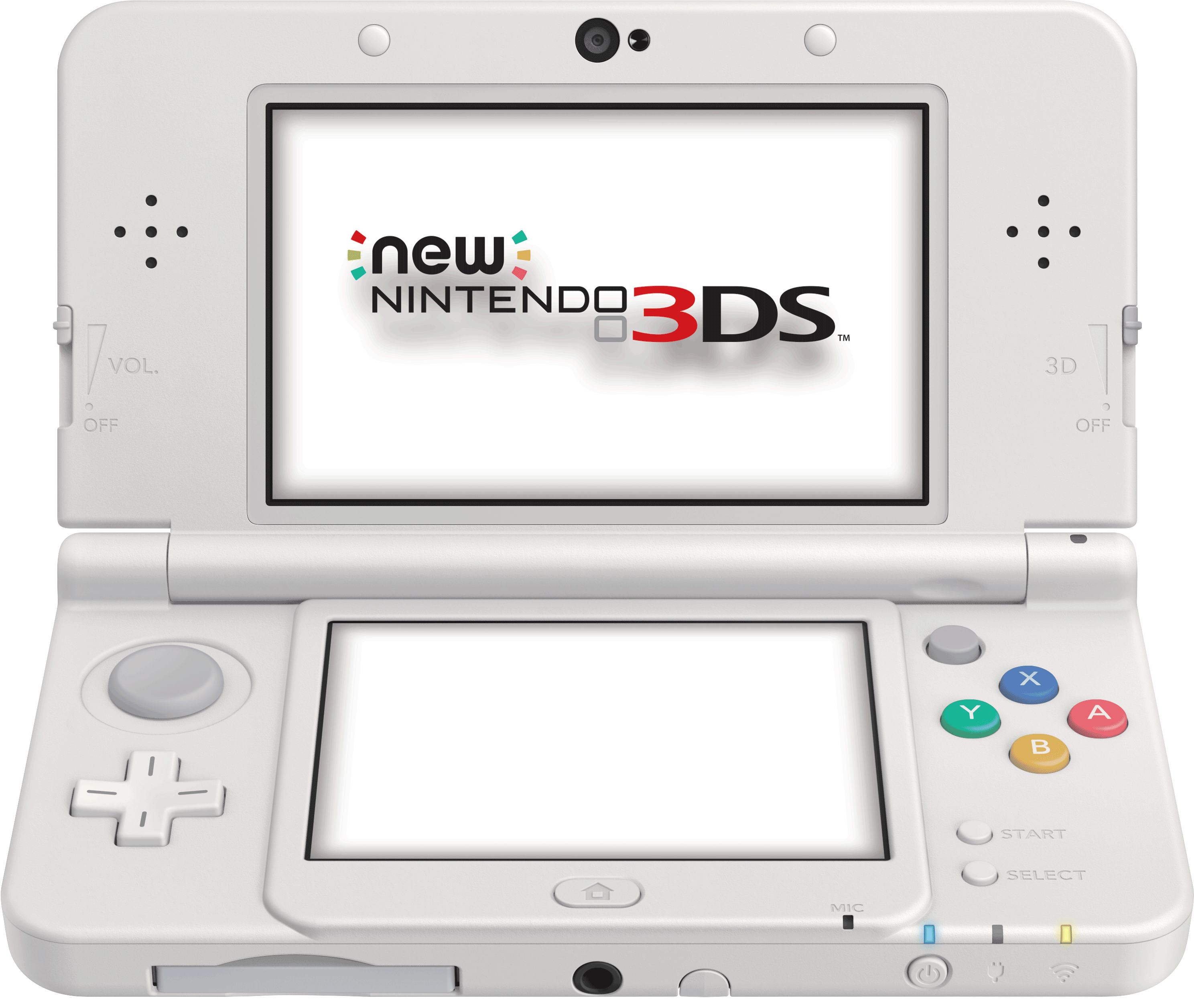 Nintendo 3DS màu trắng mở nắp Hình nền