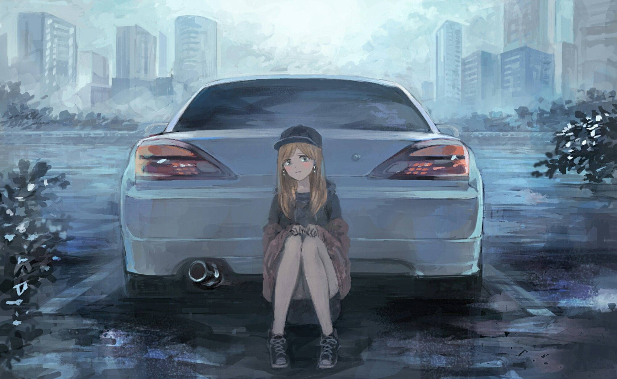 Nissan Silvia Xe Hoạt Hình Hình nền