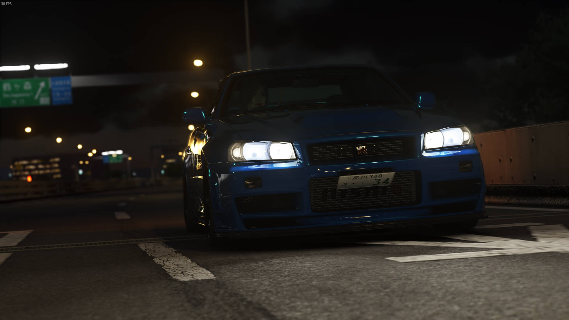 Hình nền HD game Assetto Corsa Skyline R34 Nismo | Ảnh nền — Xanh dương Hình nền