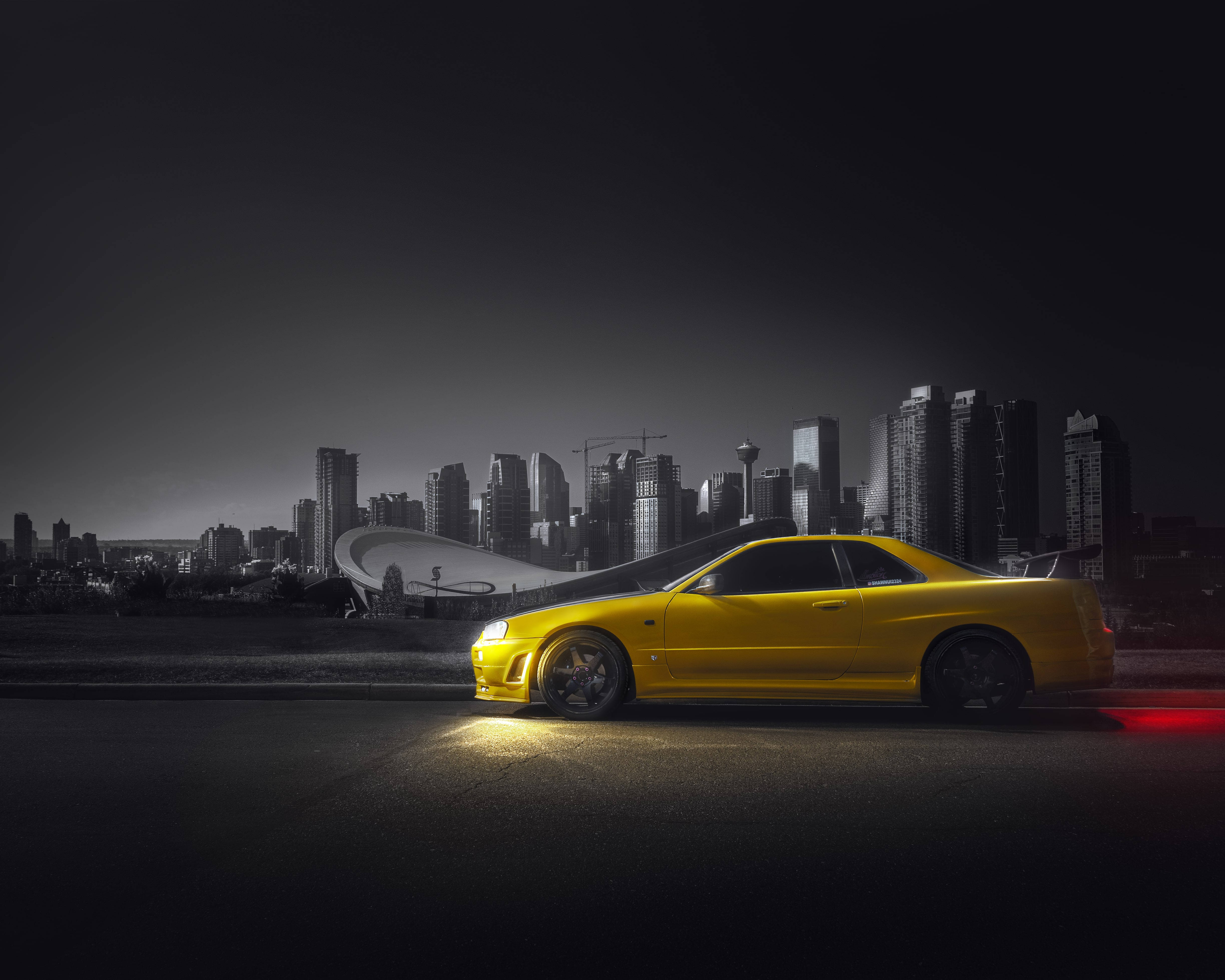 Nissan Skyline GTR R34 Màu Sắc Rực Rỡ Hình nền