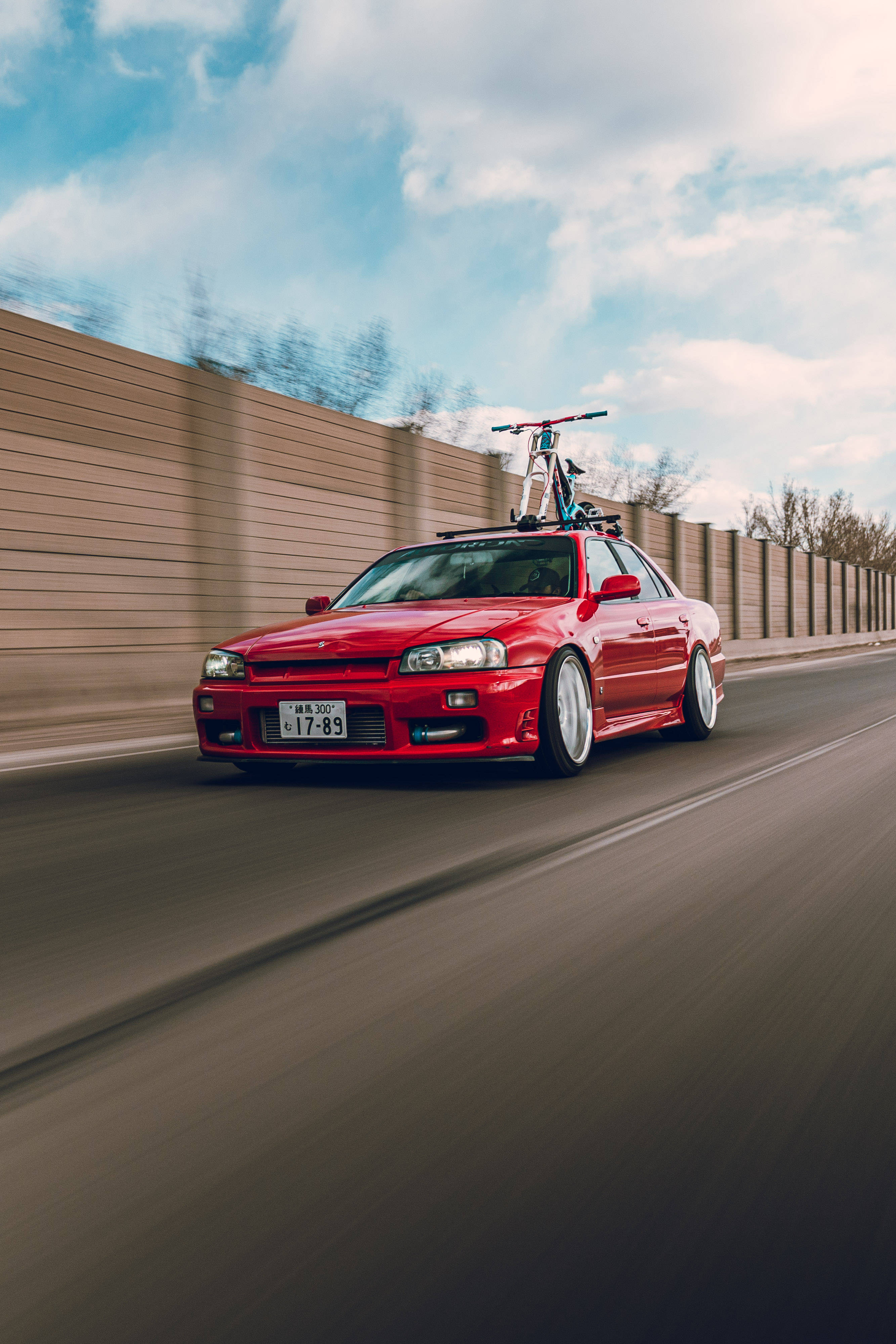 Nissan Skyline GTR R34 Đỏ Lịch Lãm Hình nền