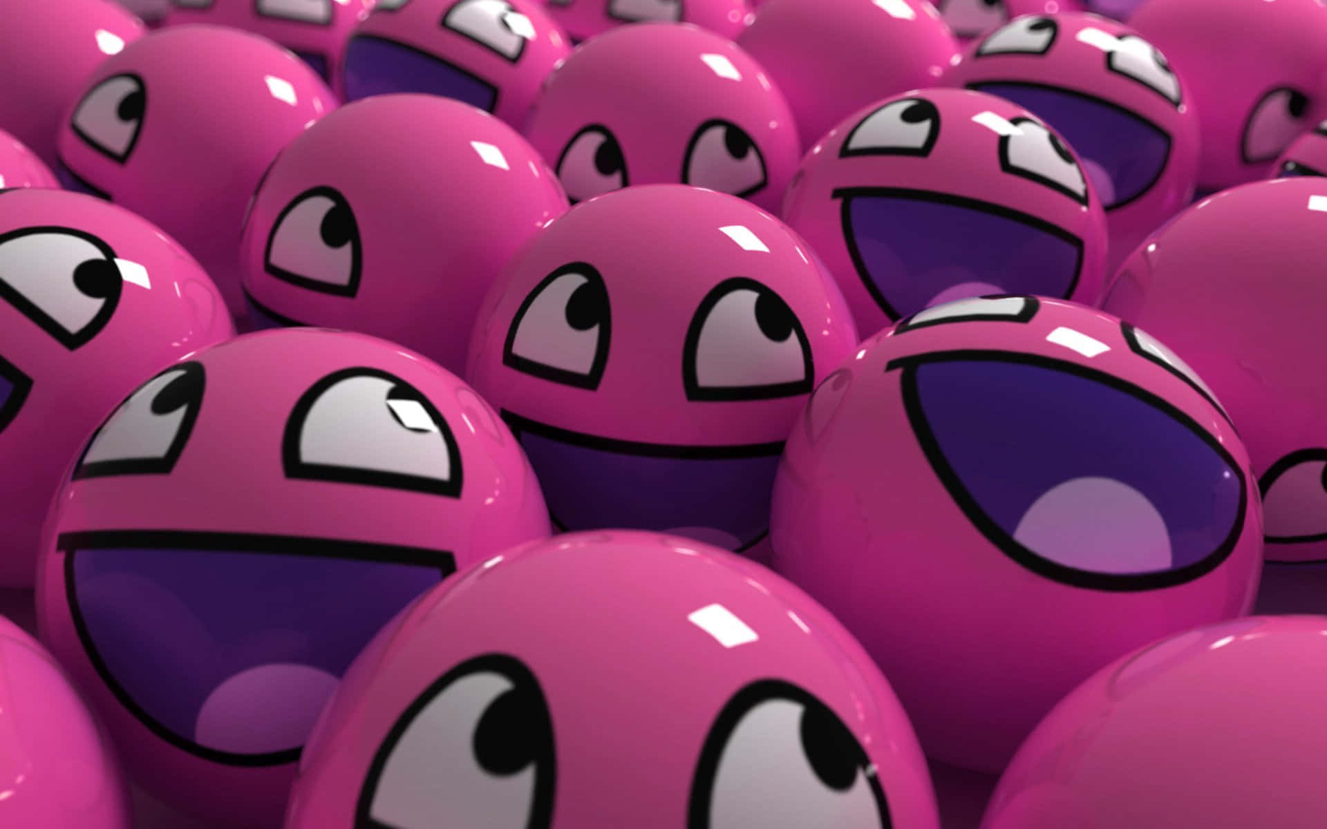 Nở nụ cười với sắc hồng Kawaii Hình nền