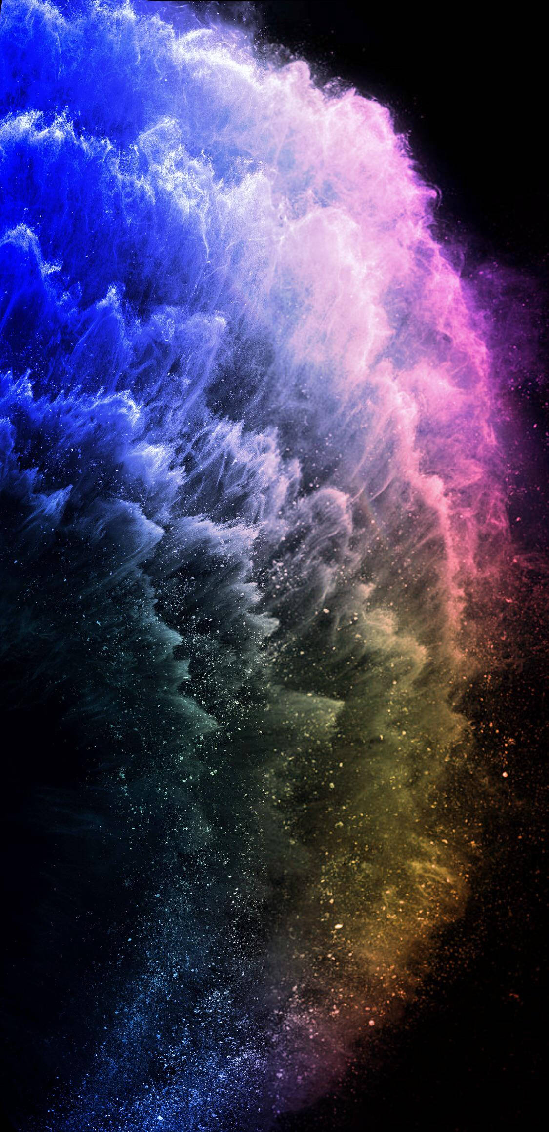 Nổi bật với vẻ đẹp của Ốp iPhone 11 Gradient Xanh dương, Trắng và Tím! Hình nền