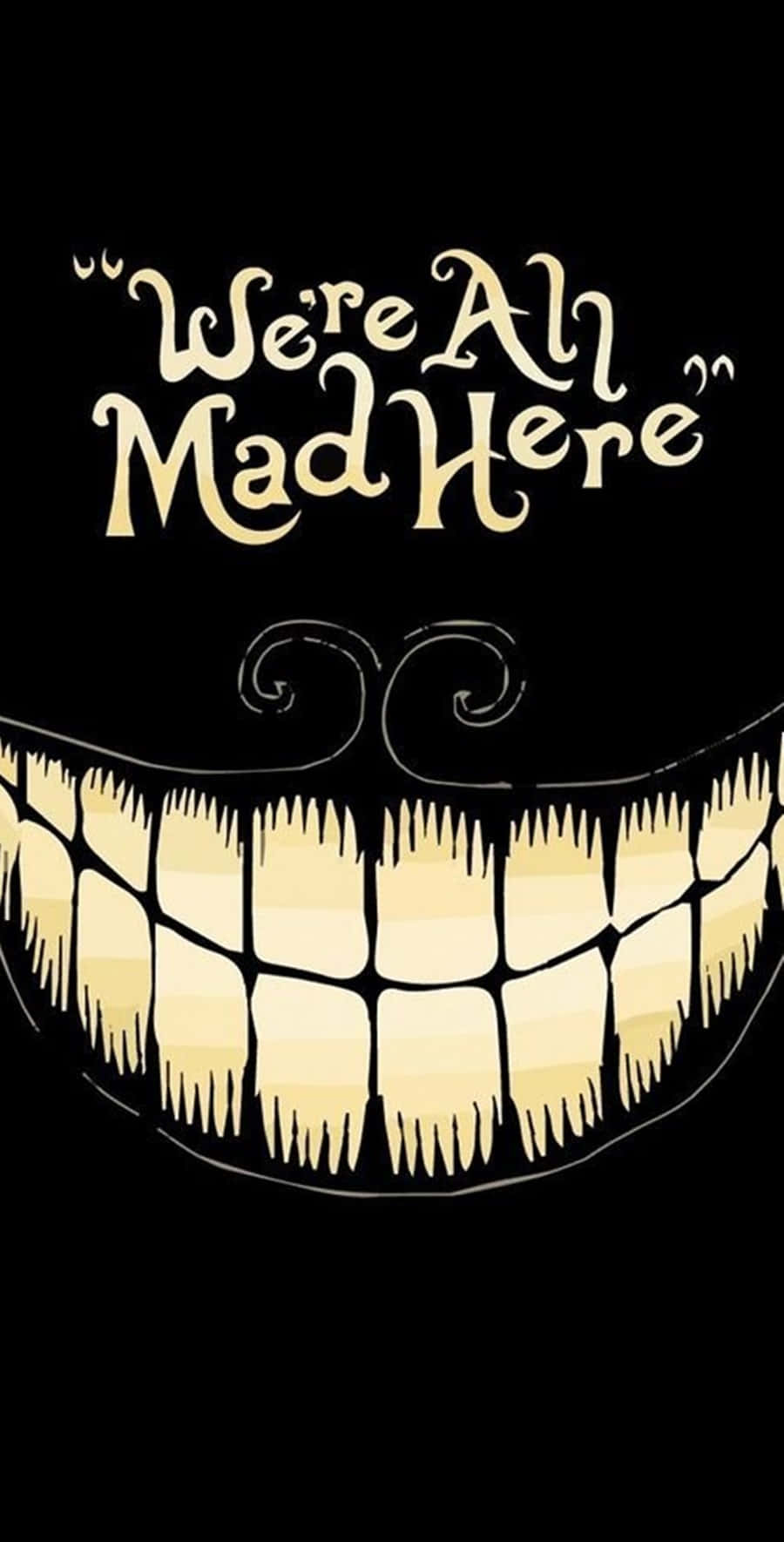 Nụ cười Cheshire Cat hài hước cho điện thoại người lớn Hình nền