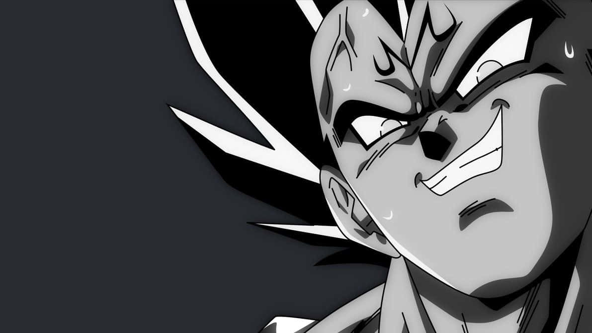 Nụ cười của Majin Vegeta trong Dragon Ball đơn sắc Hình nền