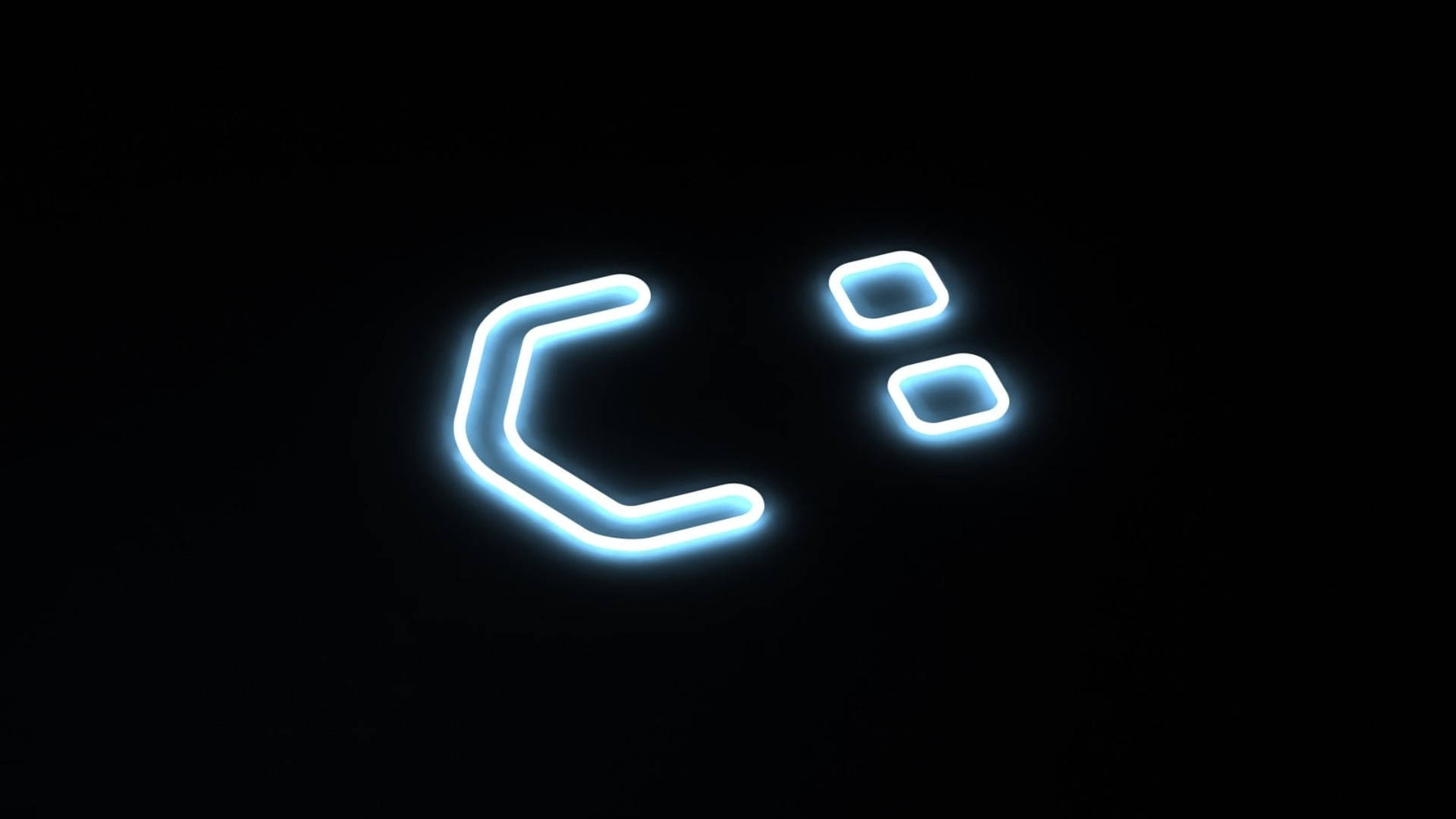 Nụ cười Neon nằm nghiêng Hình nền