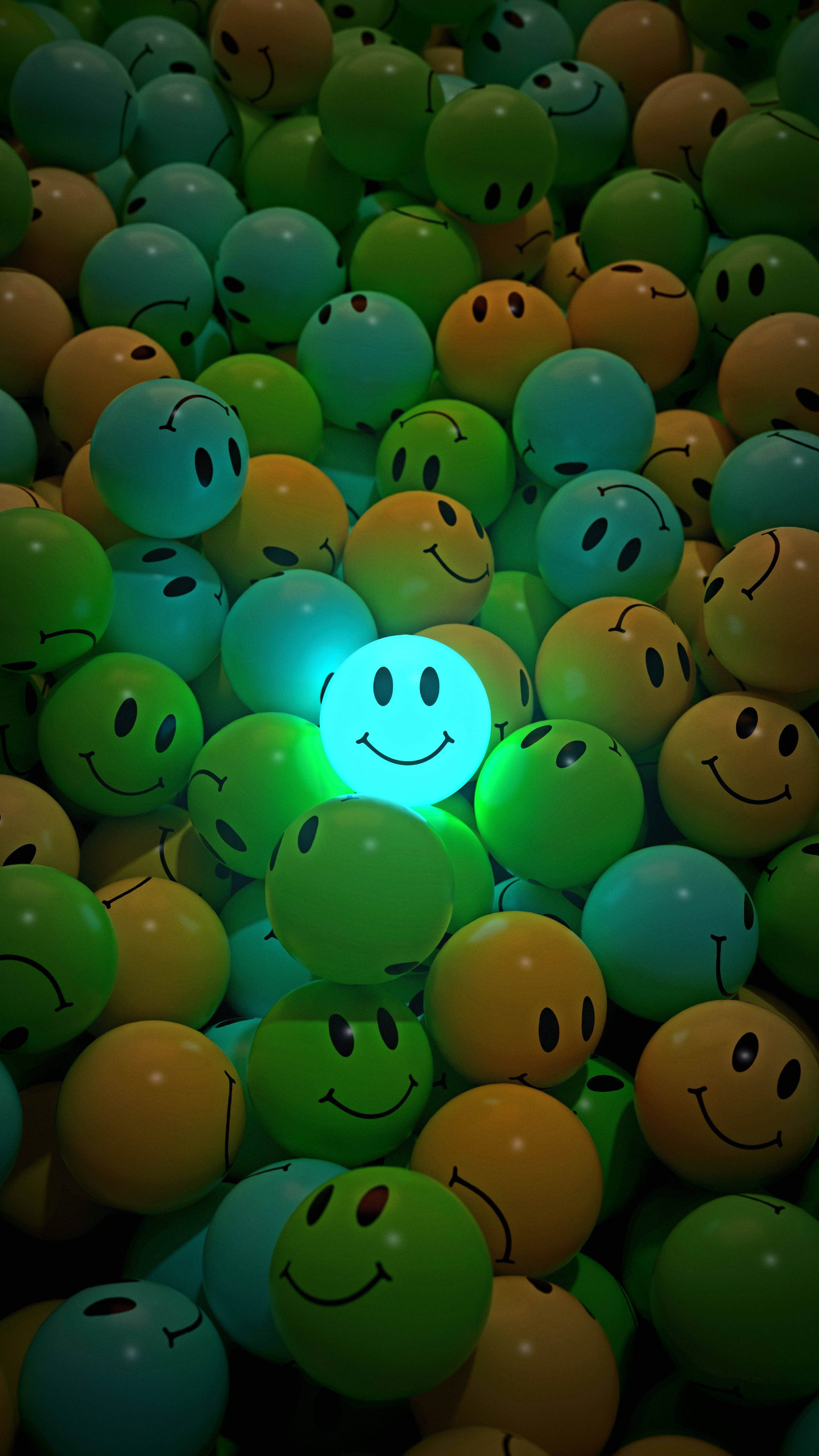 Nụ Cười Neon Đơn Độc Hình nền