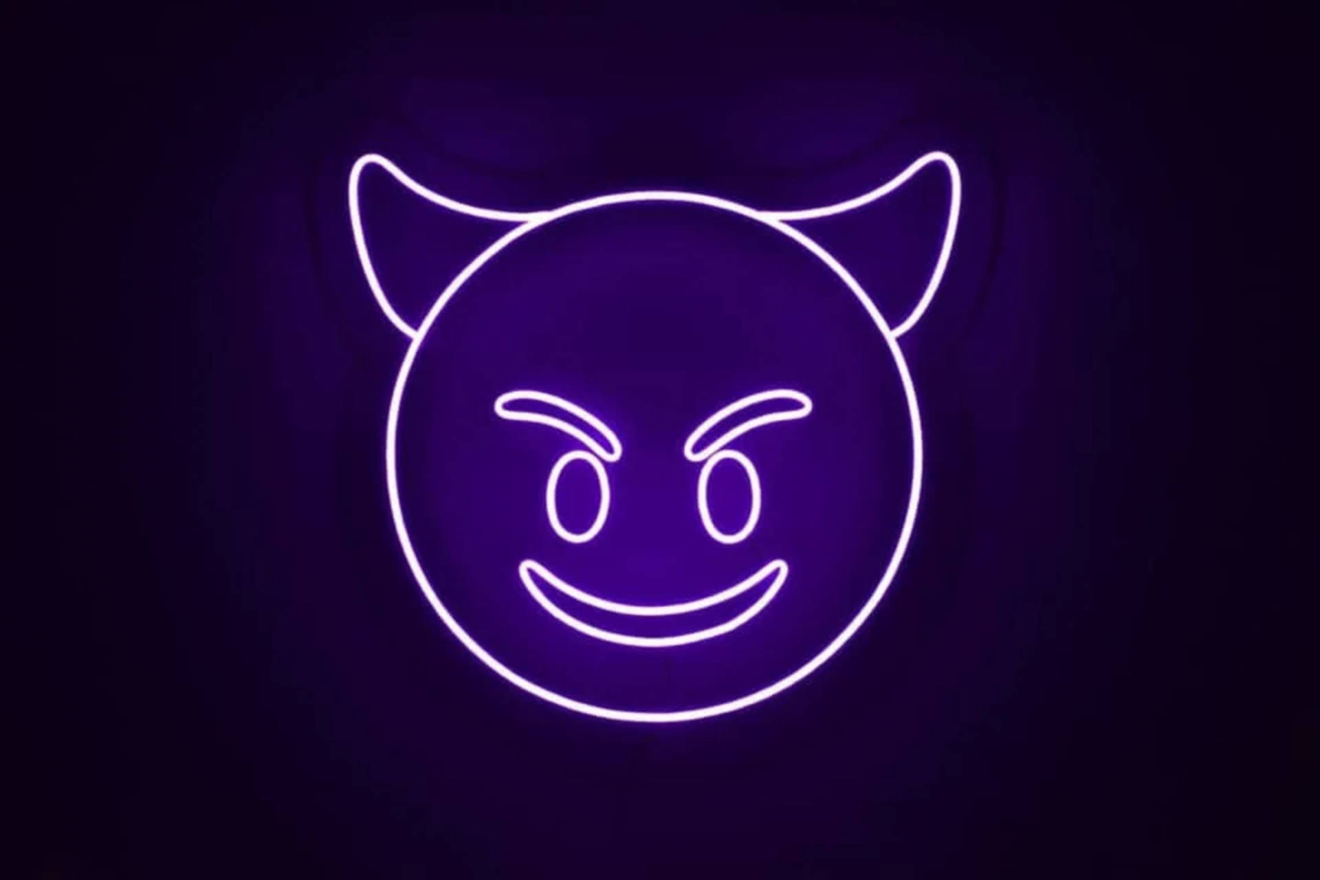 Nụ cười neon quỷ dữ Hình nền