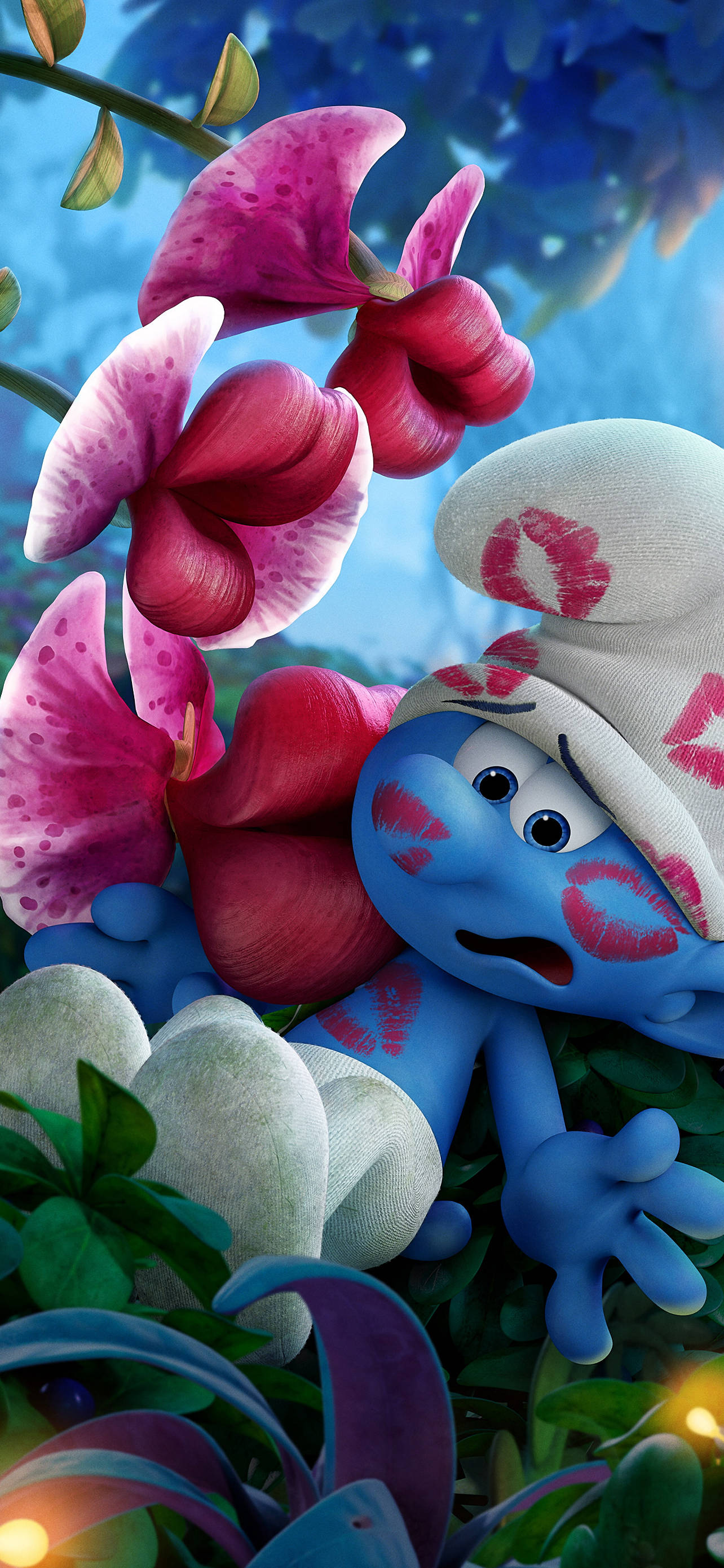 Nụ hôn hoa của người Smurf Hình nền