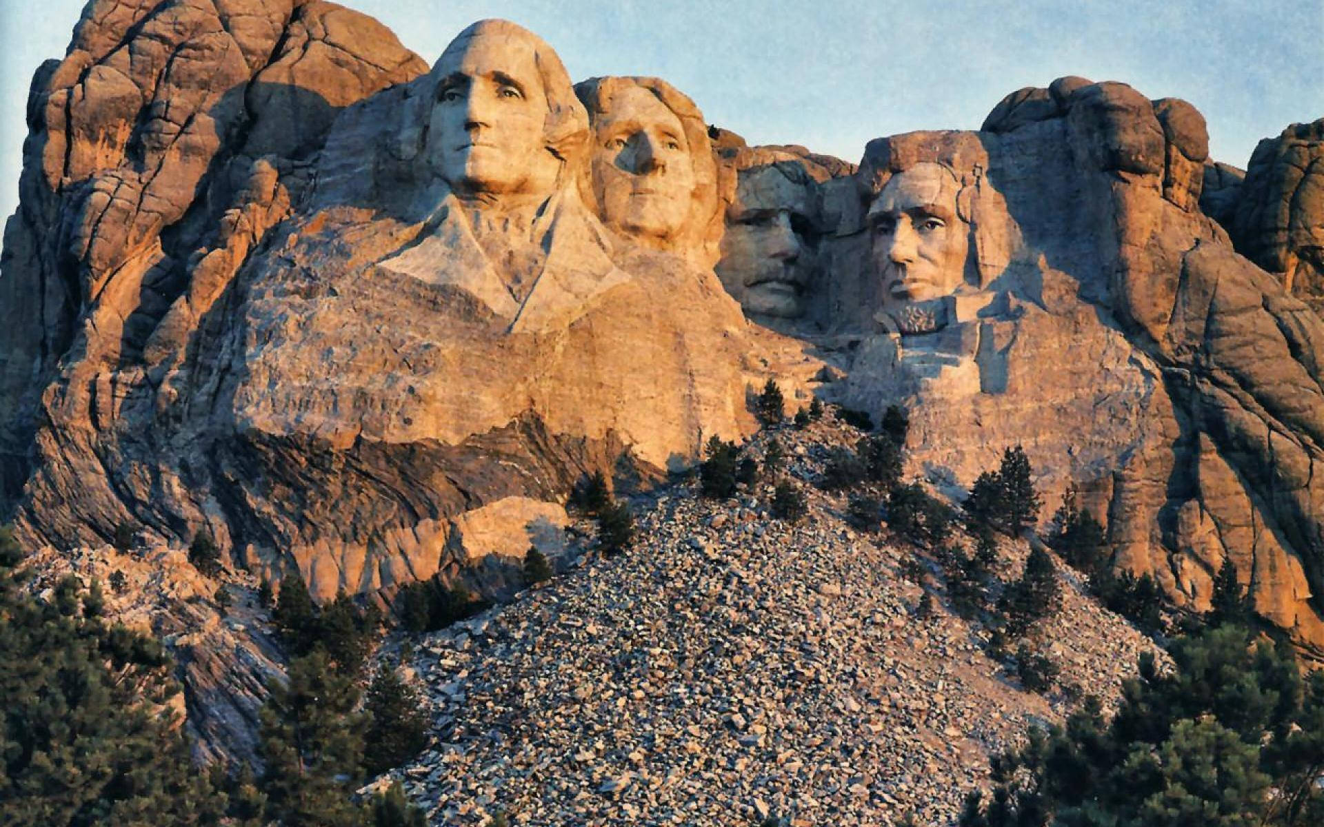 Núi Rushmore Vào Giờ Vàng Hình nền