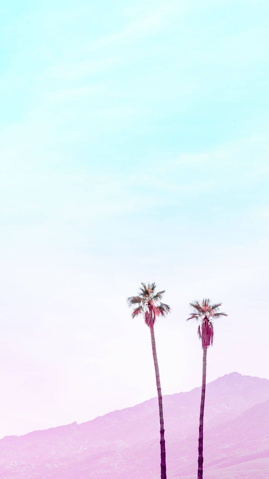 Núi Tím Pastel Cho iPhone Hình nền