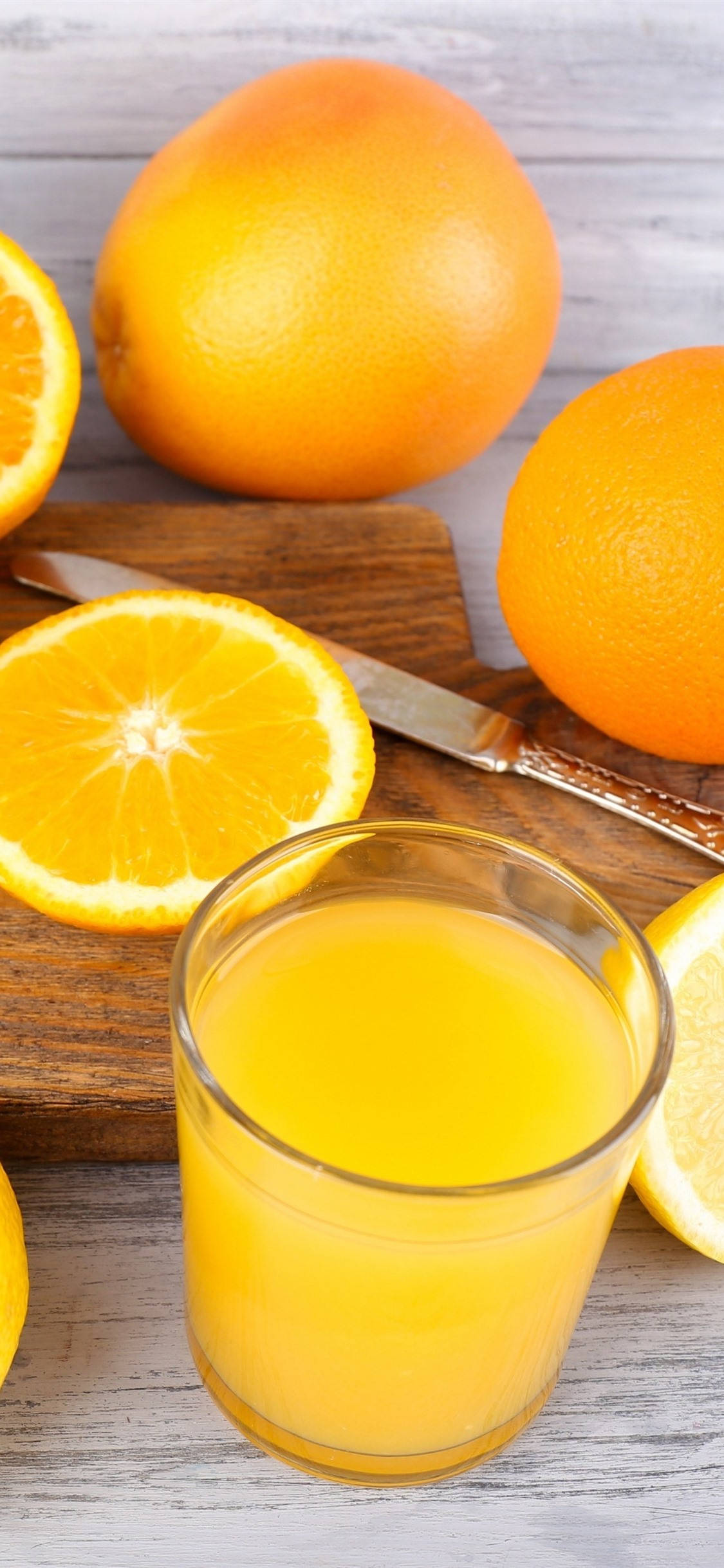 Nước Cam Tươi Mát Với Những Lát Cam Hình nền