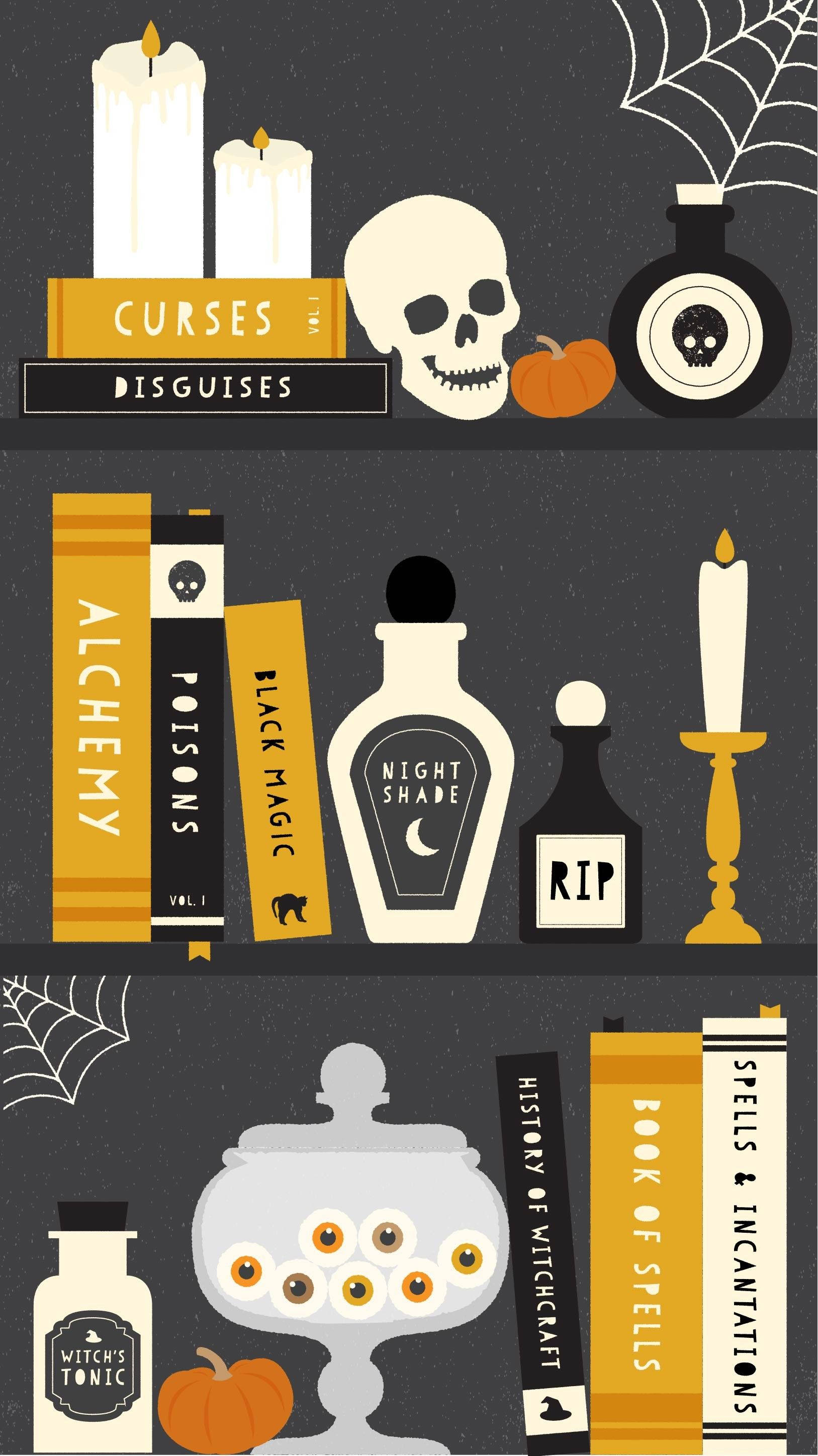 Đồ Phù Thủy Halloween iPhone Hình nền
