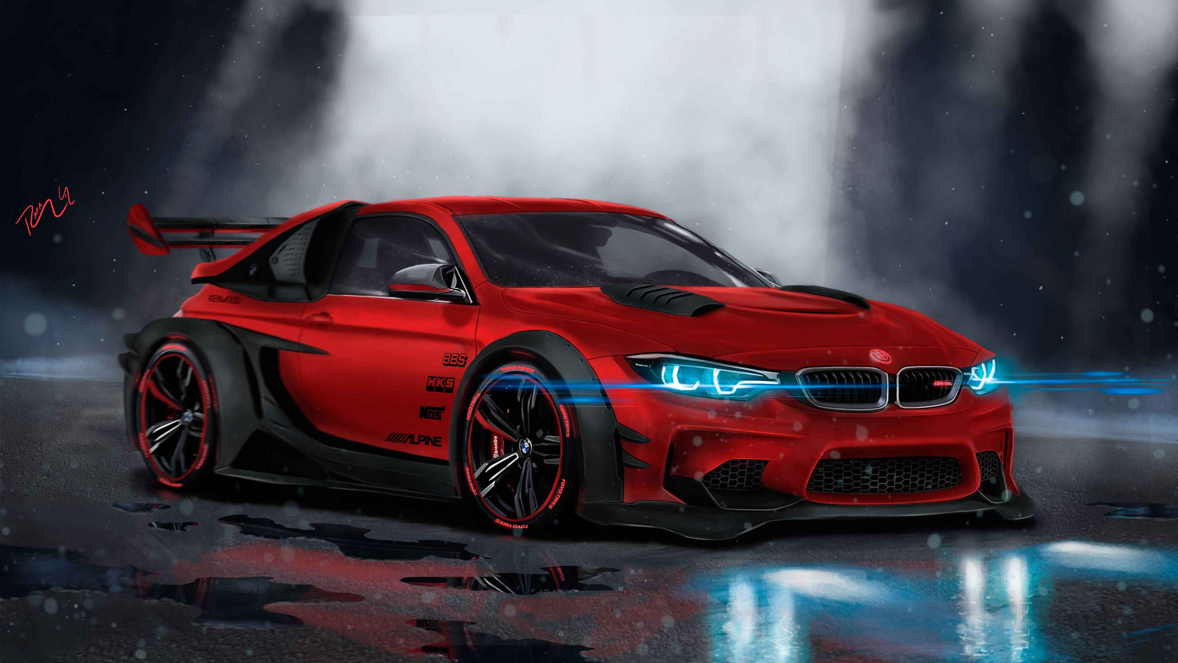 Ô tô 4K BMW Concept Art Hình nền