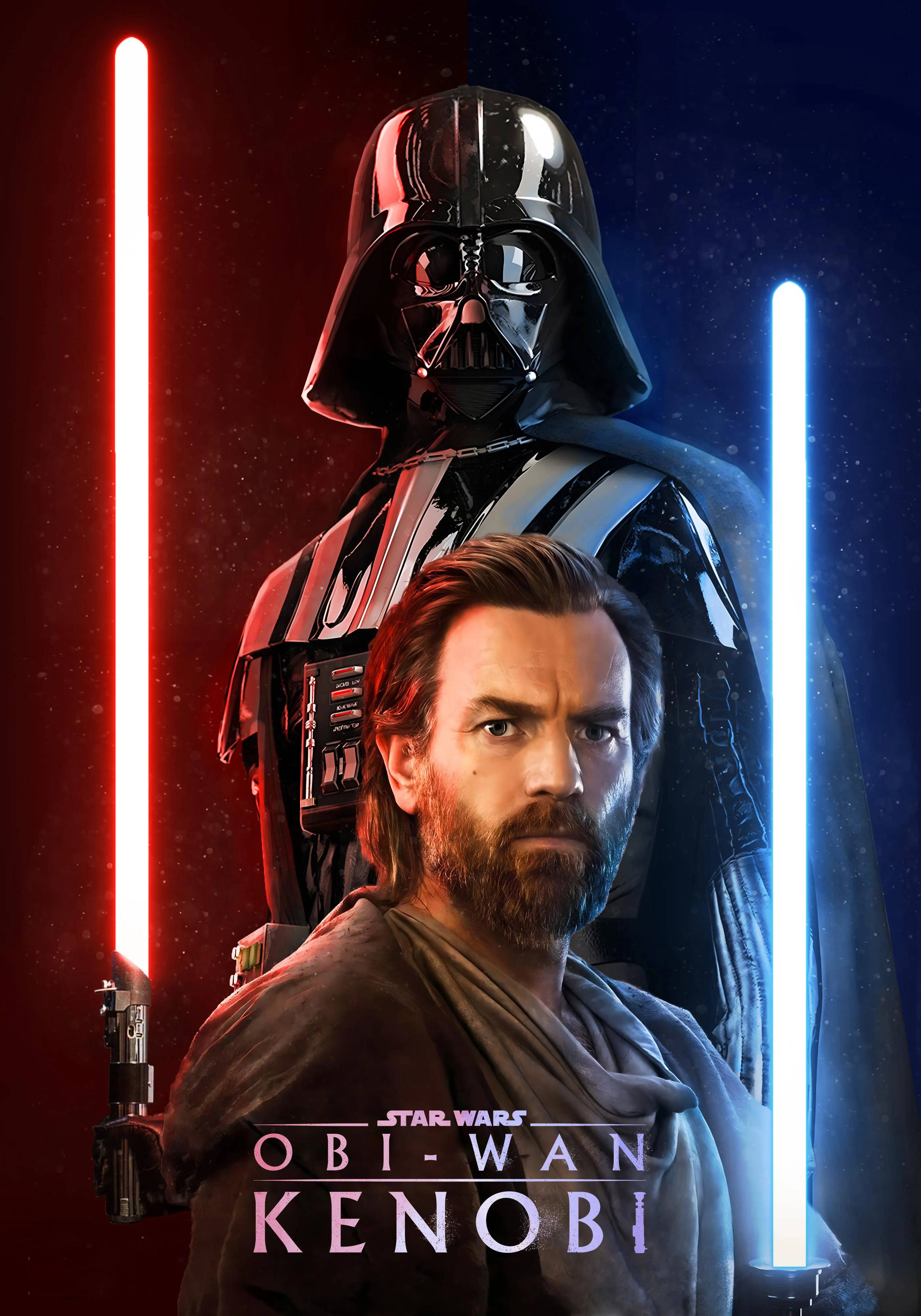 Obi Wan Kenobi Đỏ Và Xanh Hình nền
