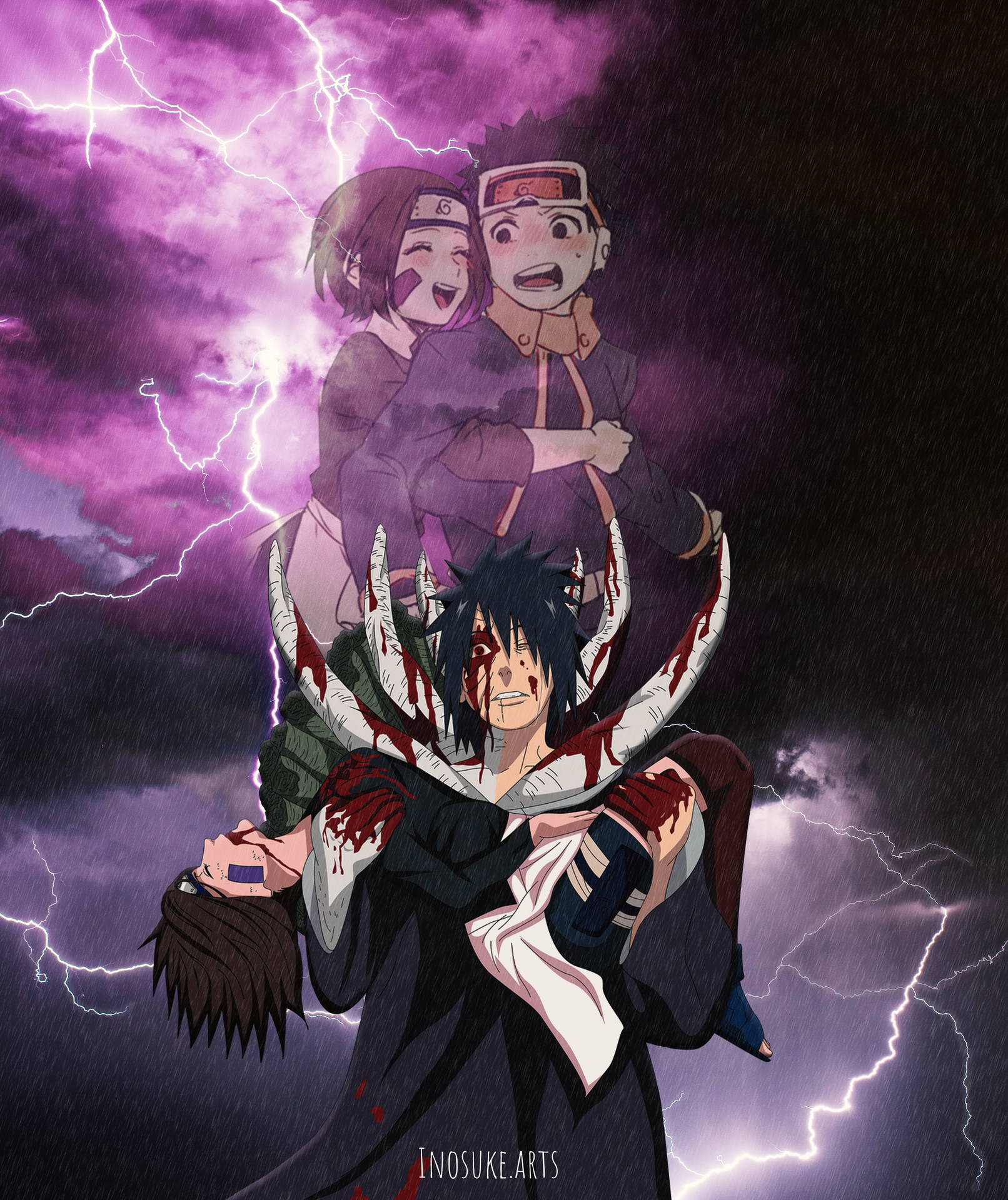 Obito Uchiha Rin 4K — Naruto 4K GIF Hình nền