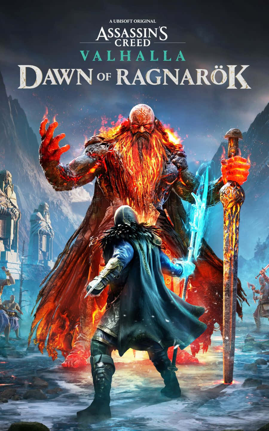 Odin Đối Mặt Surtr Nền 1440p Assassin's Creed Valhalla Hình nền