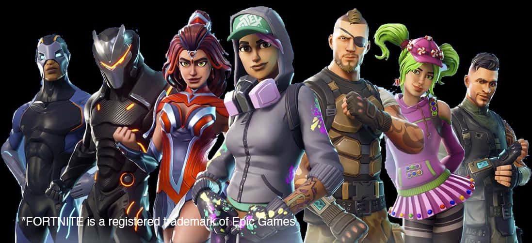 Đội hình nhân vật Fortnite Hình nền