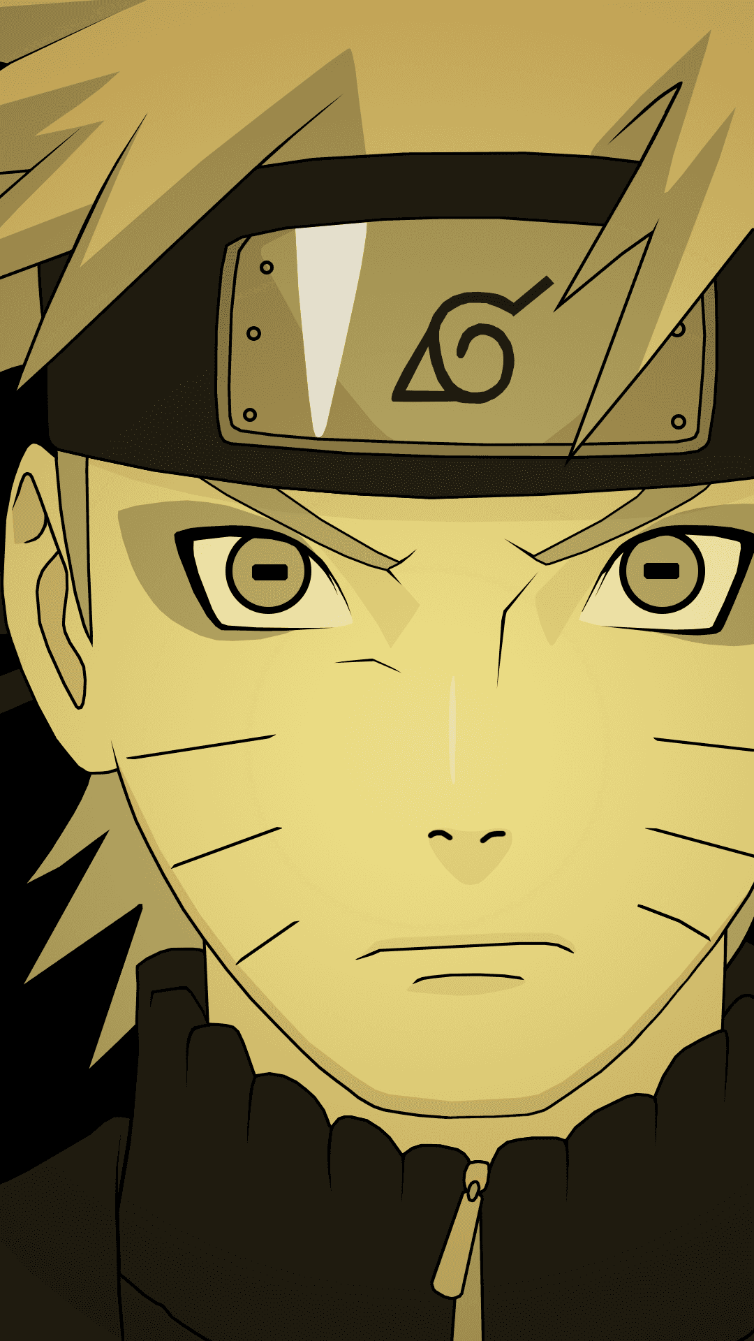 Đôi mắt mãnh liệt của Uzumaki Naruto Hình nền