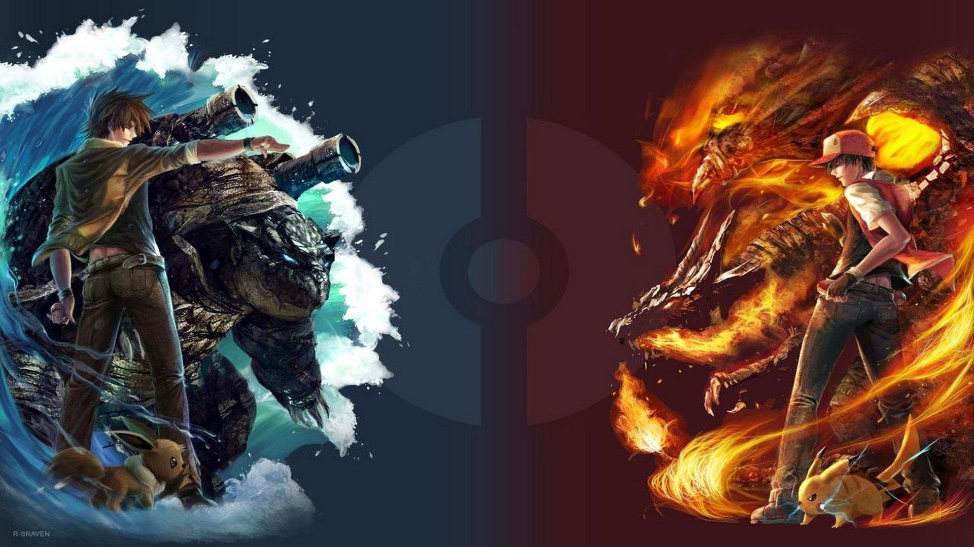 Đối thủ Pokemon chiến đấu giữa các vì sao Hình nền