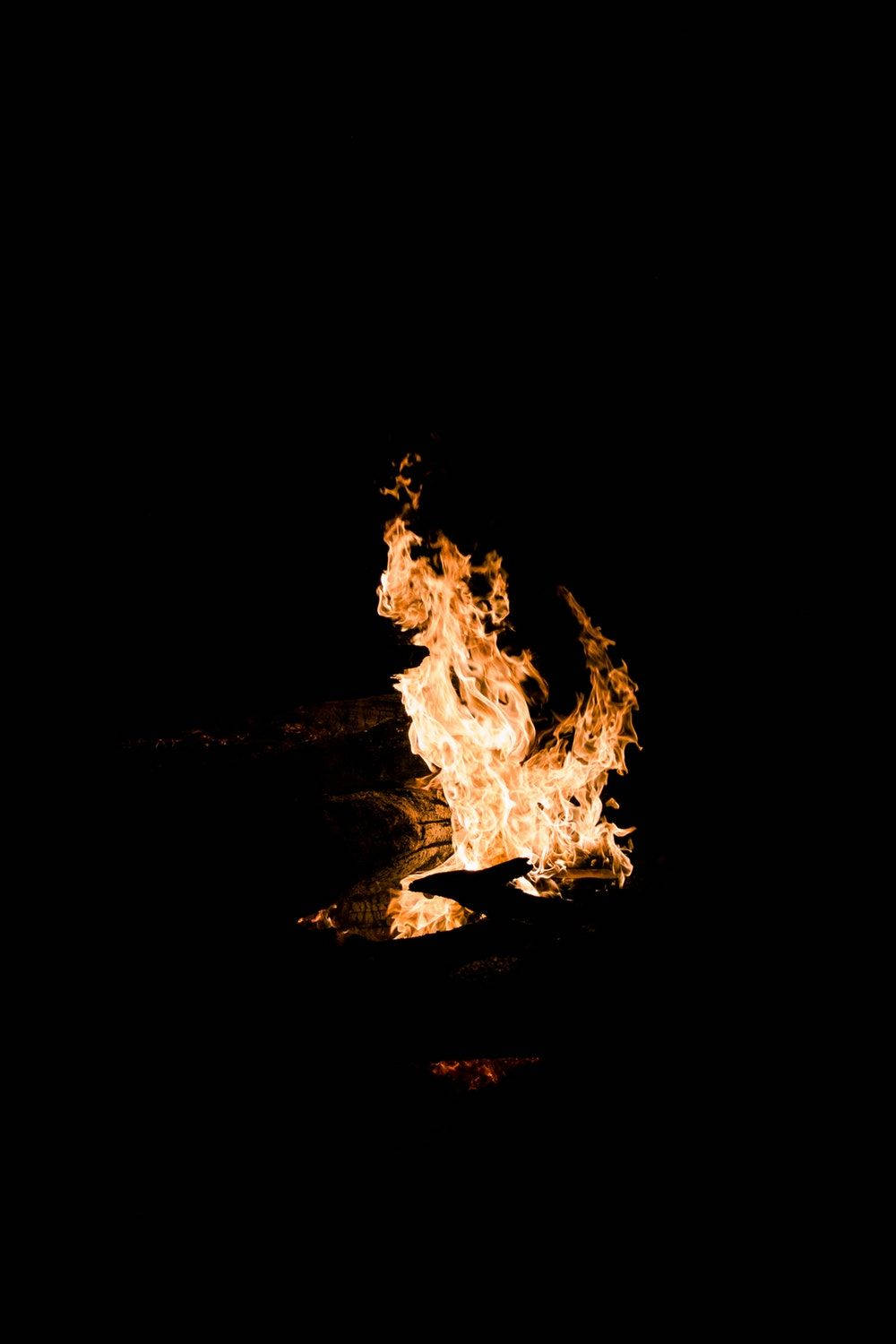 OLED Camp Fire Hình nền