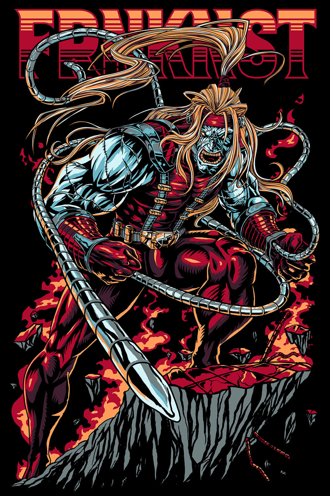 Omega Red Hùng Mạnh Trong Hành Động Hình nền