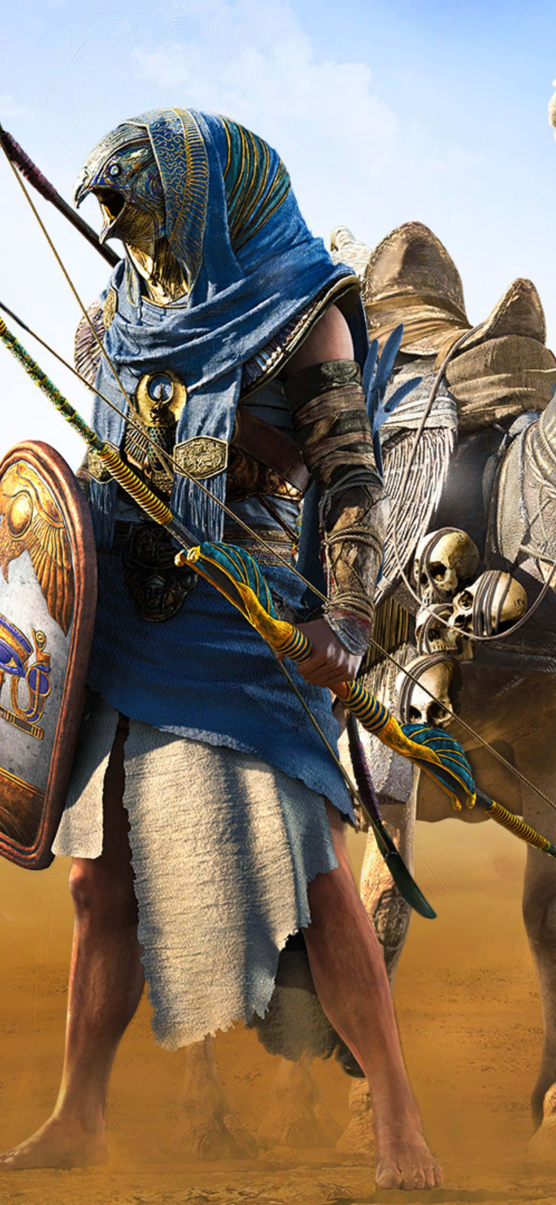 Đón nhận cuộc sống phiêu lưu cùng iPhone X và Assassin's Creed Origins Hình nền