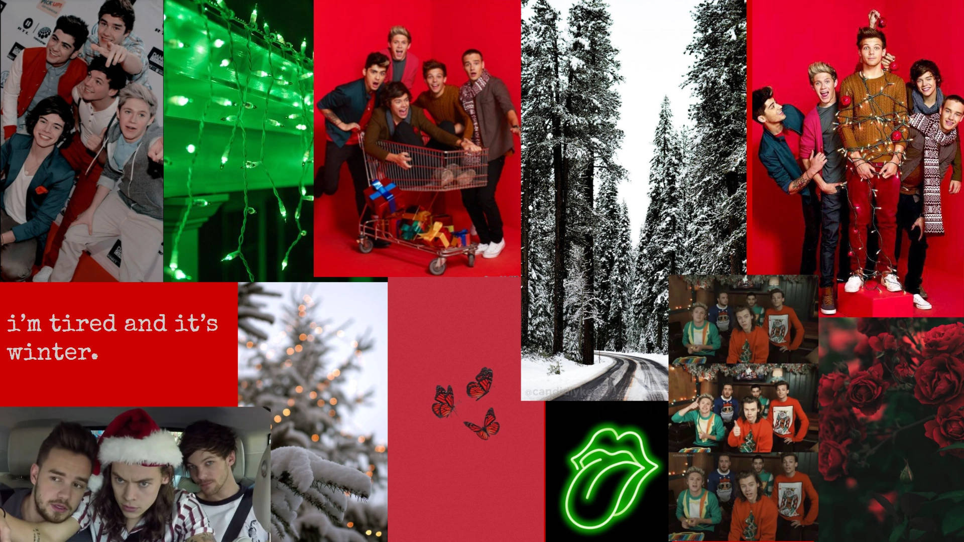 One Direction Giáng Sinh Ghép Ảnh Hình nền