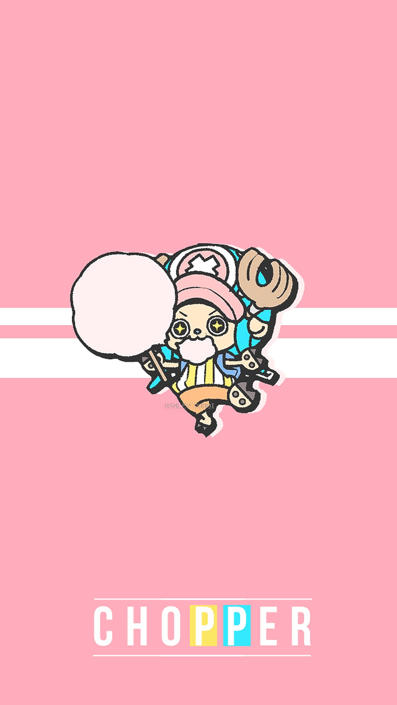 One Piece Chopper Kẹo Bông Gòn iPhone Hình nền