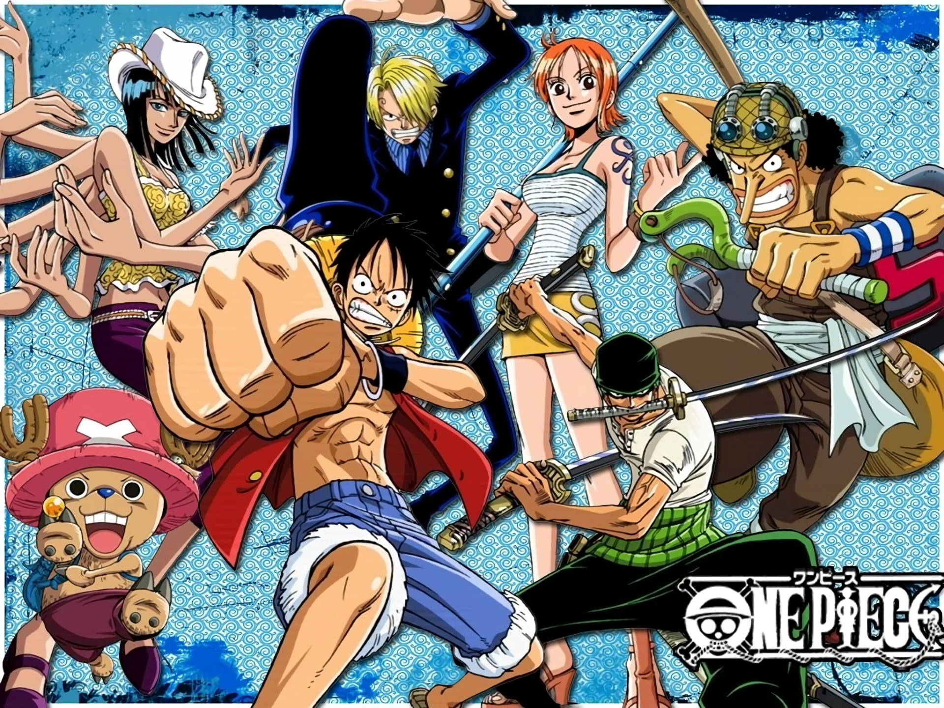 One Piece Desktop Tư Thế Chiến Đấu Hình nền