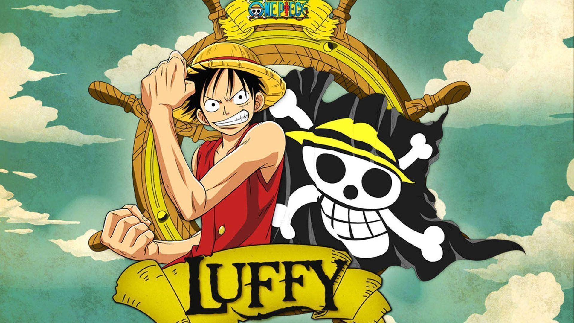 One Piece Luffy Với Cờ Chopper