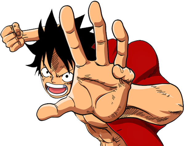 One Piece Luffy vươn tay hành động Hình nền