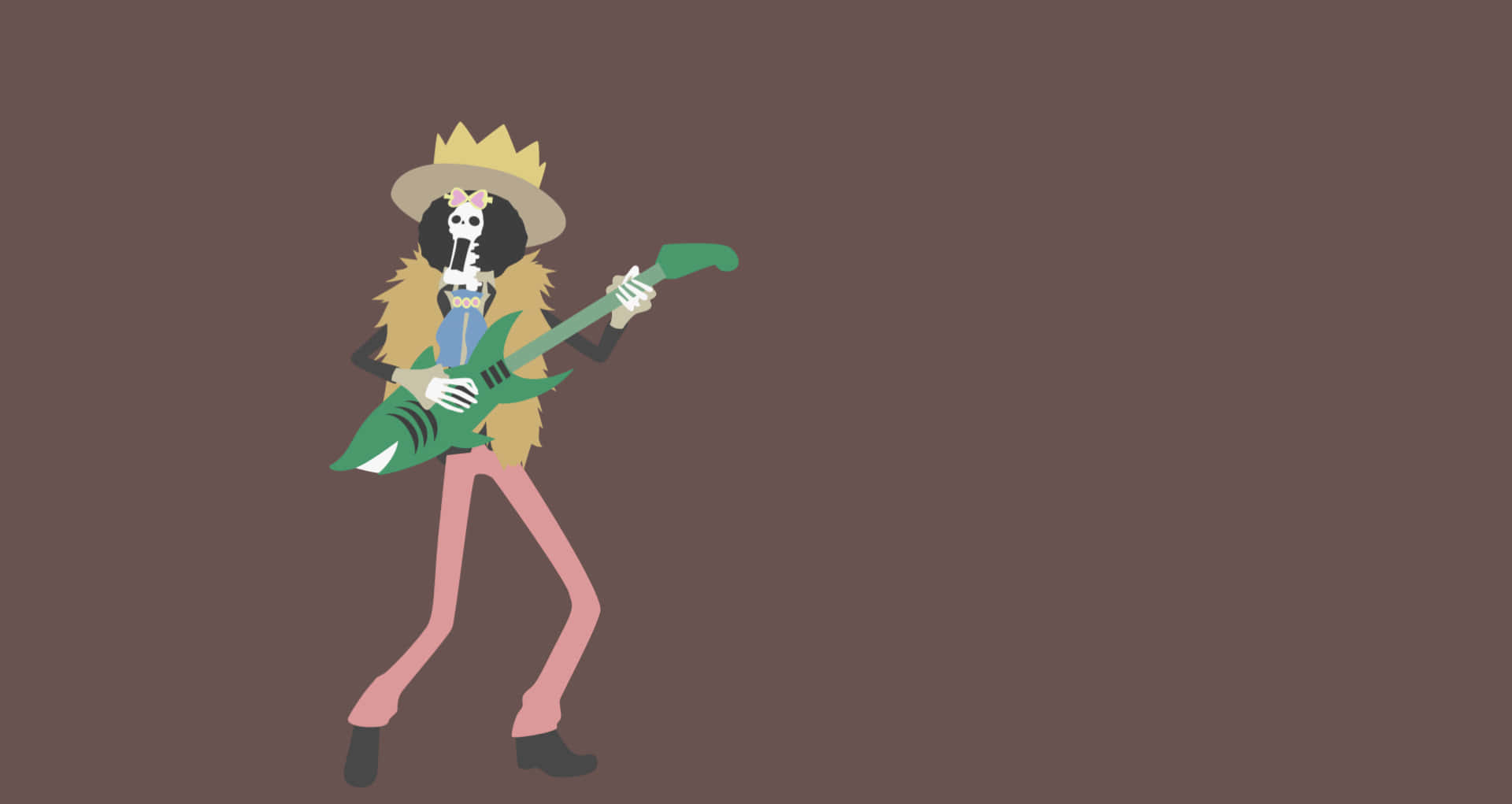 One Piece Minimalist Soul King Brook Hình nền