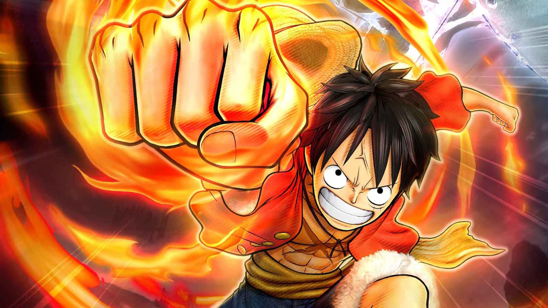 One Piece - nhân vật với nắm đấm trong tay Hình nền