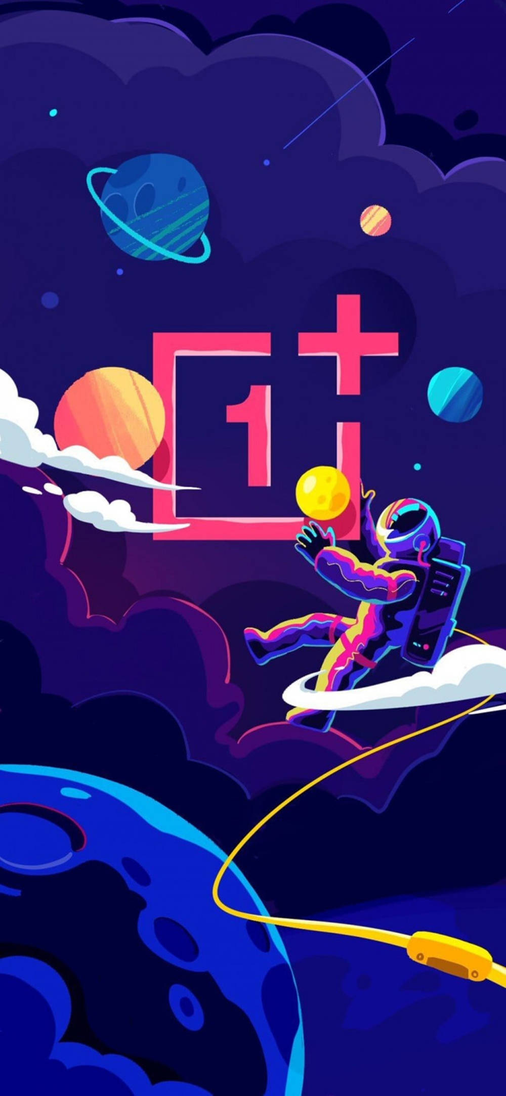 OnePlus 9 Pro Phi Hành Gia Không Gian Hình nền