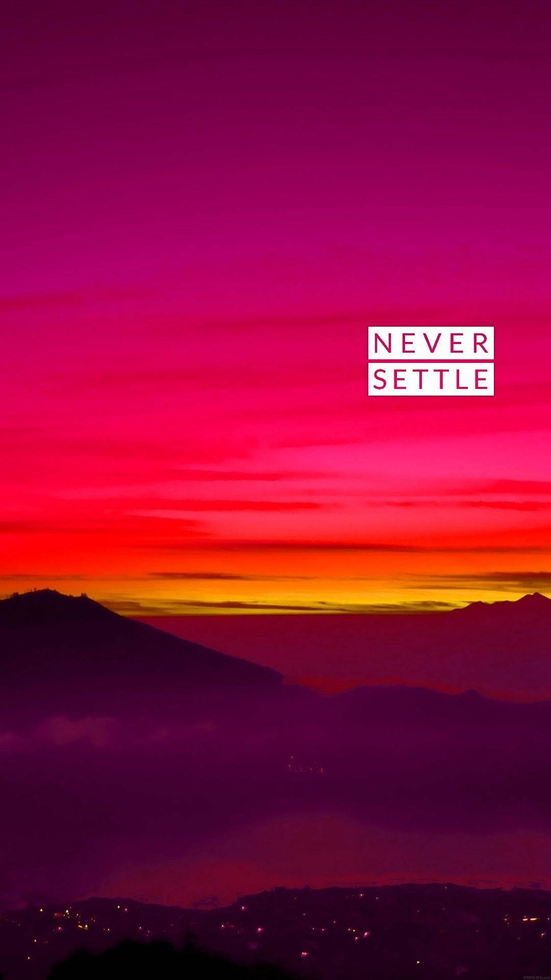 OnePlus Never Settle Dusk Hình nền