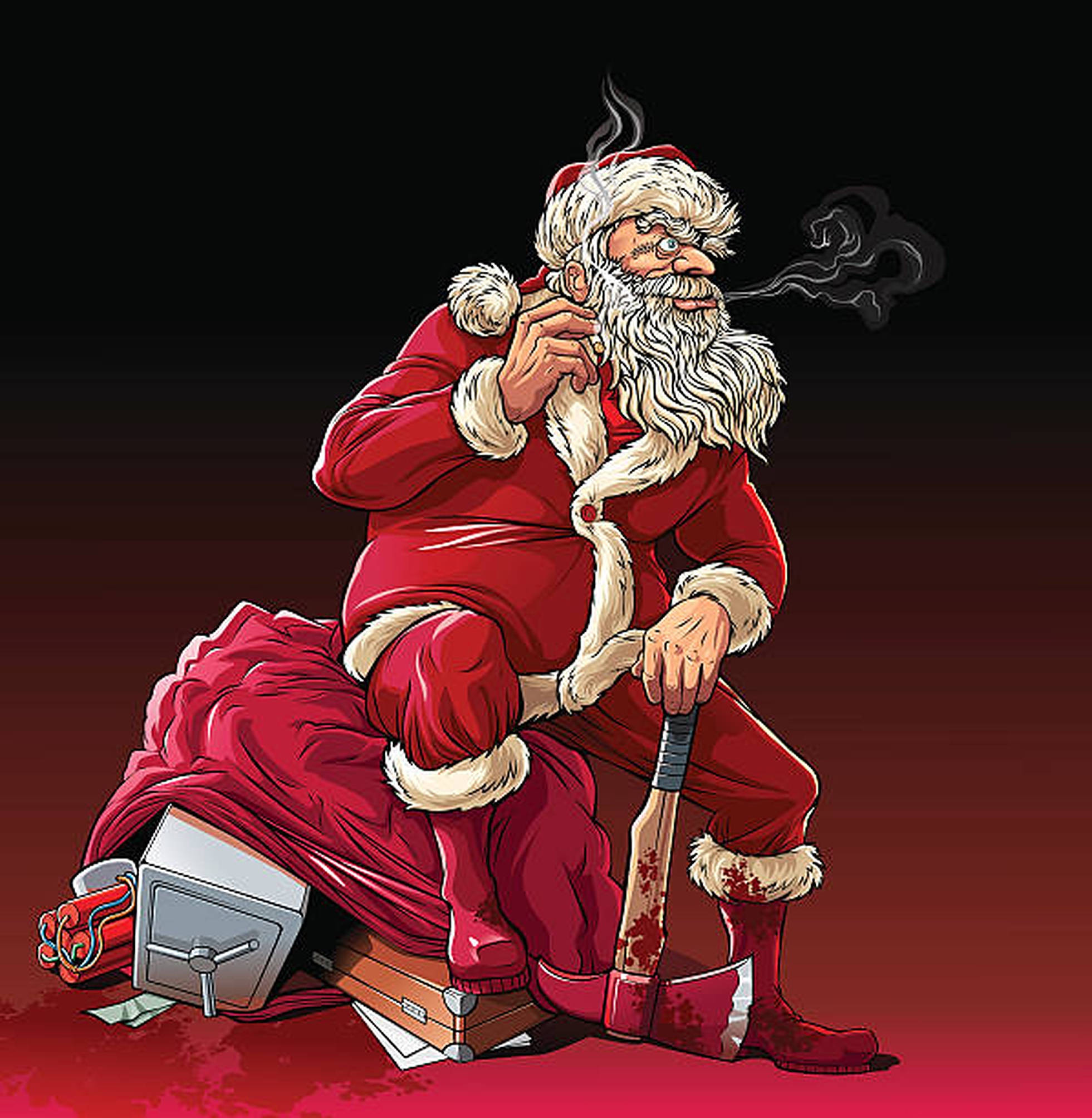 Ông Già Noel Ác Và Bao Cướp Hình nền
